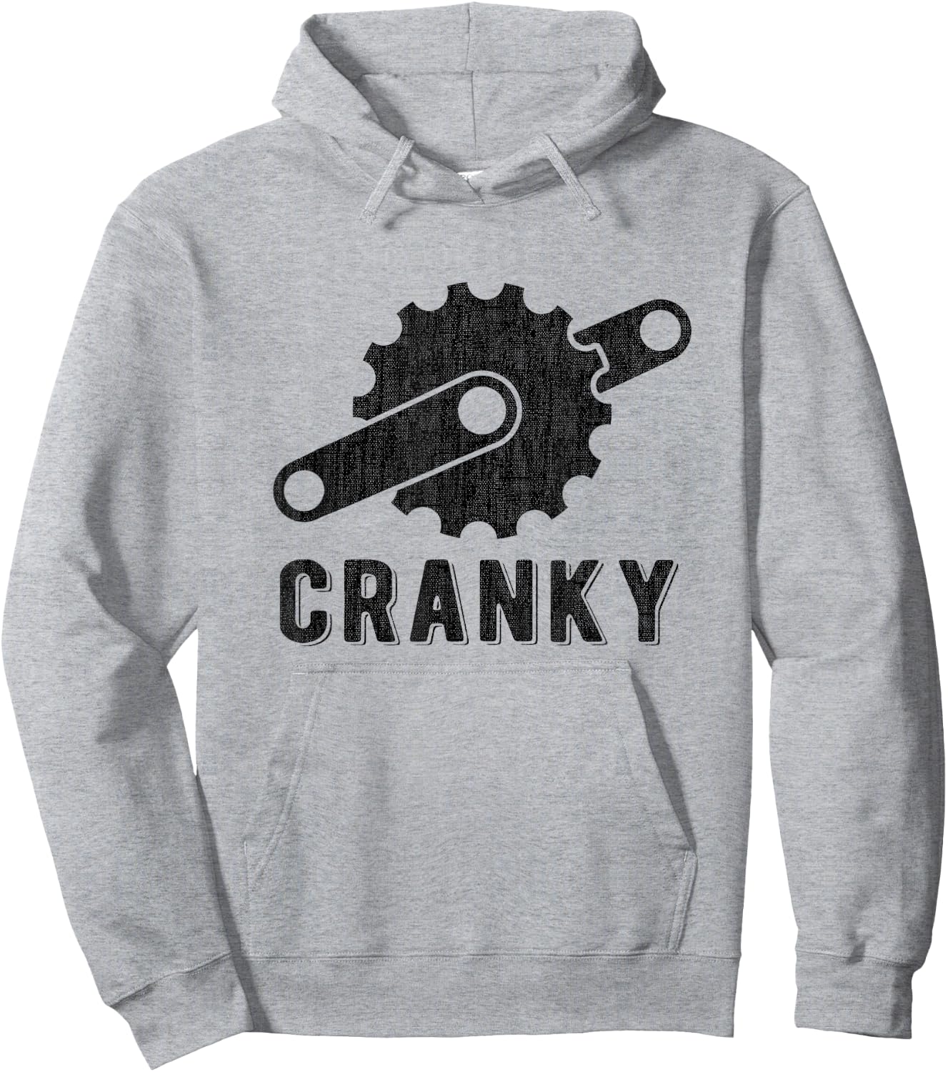 Bicycle Cranky Retro Design for Cycling Lovers Hoodie - Hoodie | Ash