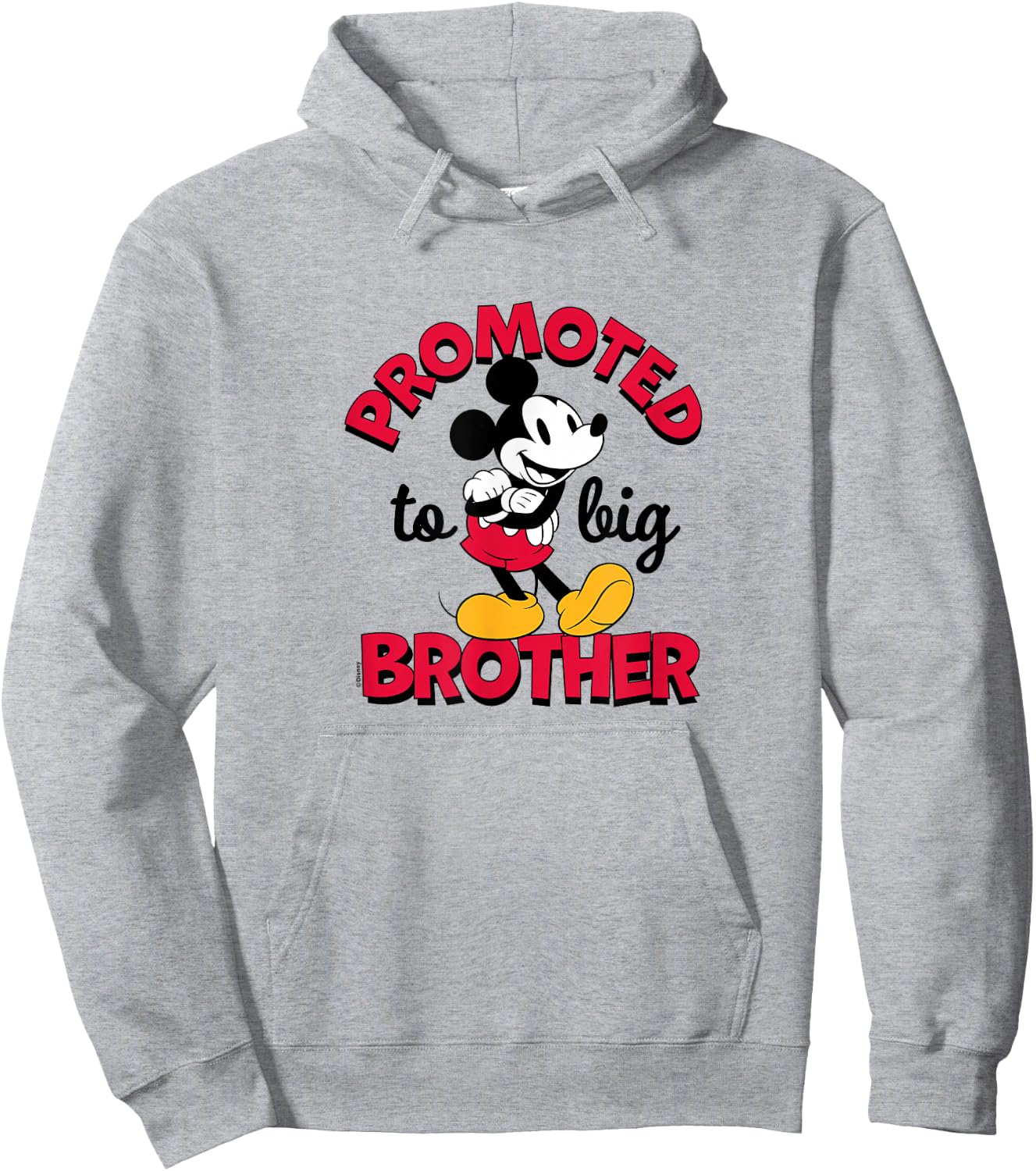 Disney - Mickey Promoted to Big Brother Hoodie - Hoodie | Ash