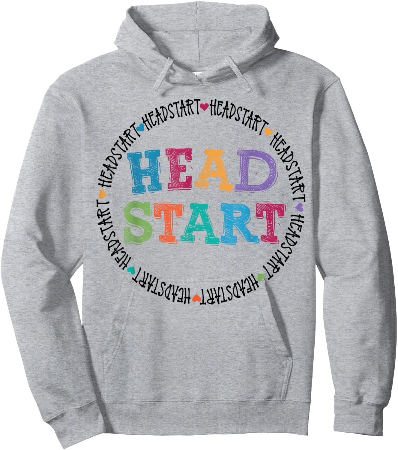 Headstart Teacher Squad Vintage Design Last Back to School Hoodie - Hoodie | Ash