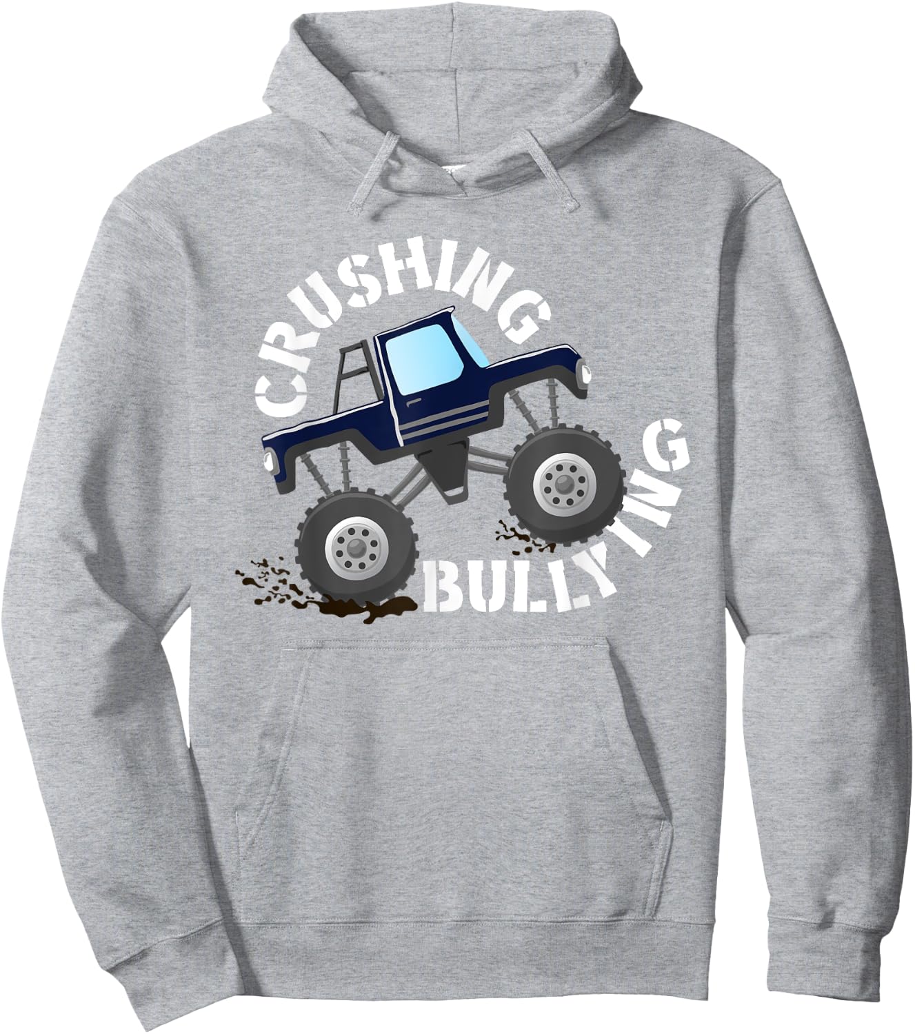 Unity Day Crushing Bullying Monster Truck Anti Bully Orange Hoodie - Hoodie | Ash
