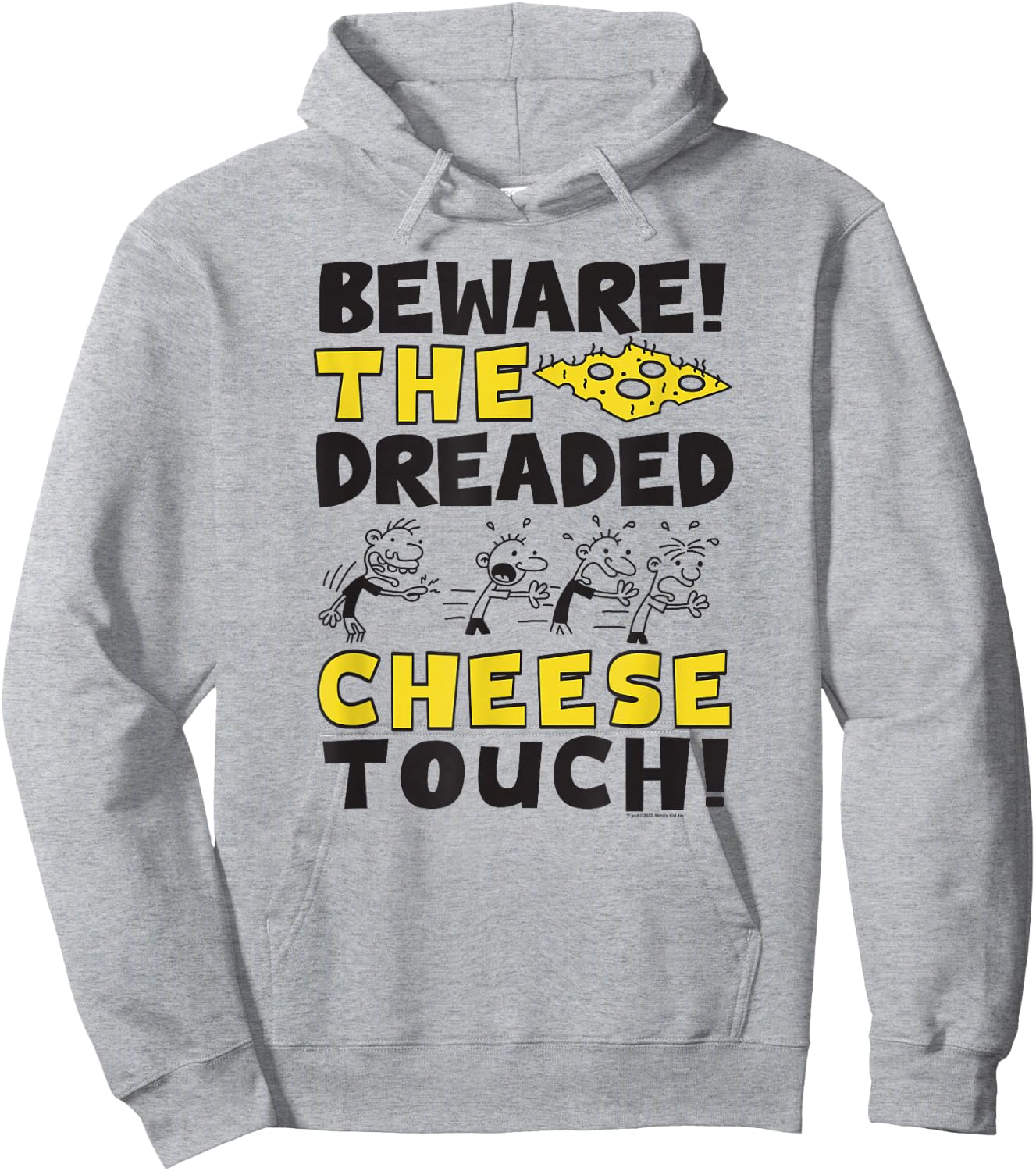 Diary of a Wimpy Kid Beware of The Cheese Touch Small Hoodie - Hoodie | Ash