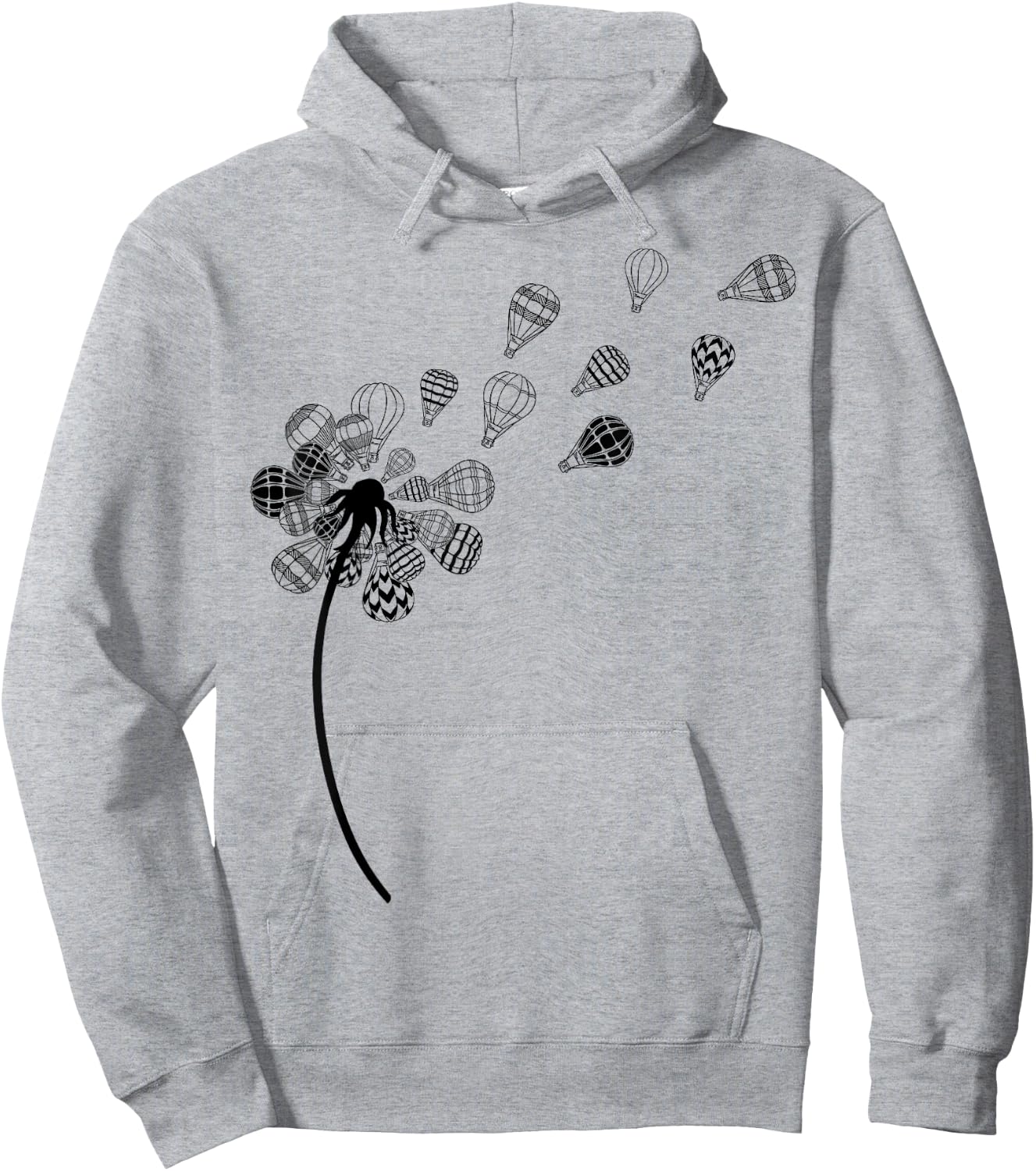 Dandelion Ballooning Shirt Hot Air Balloon Pilot Balloonist Hoodie - Hoodie | Ash