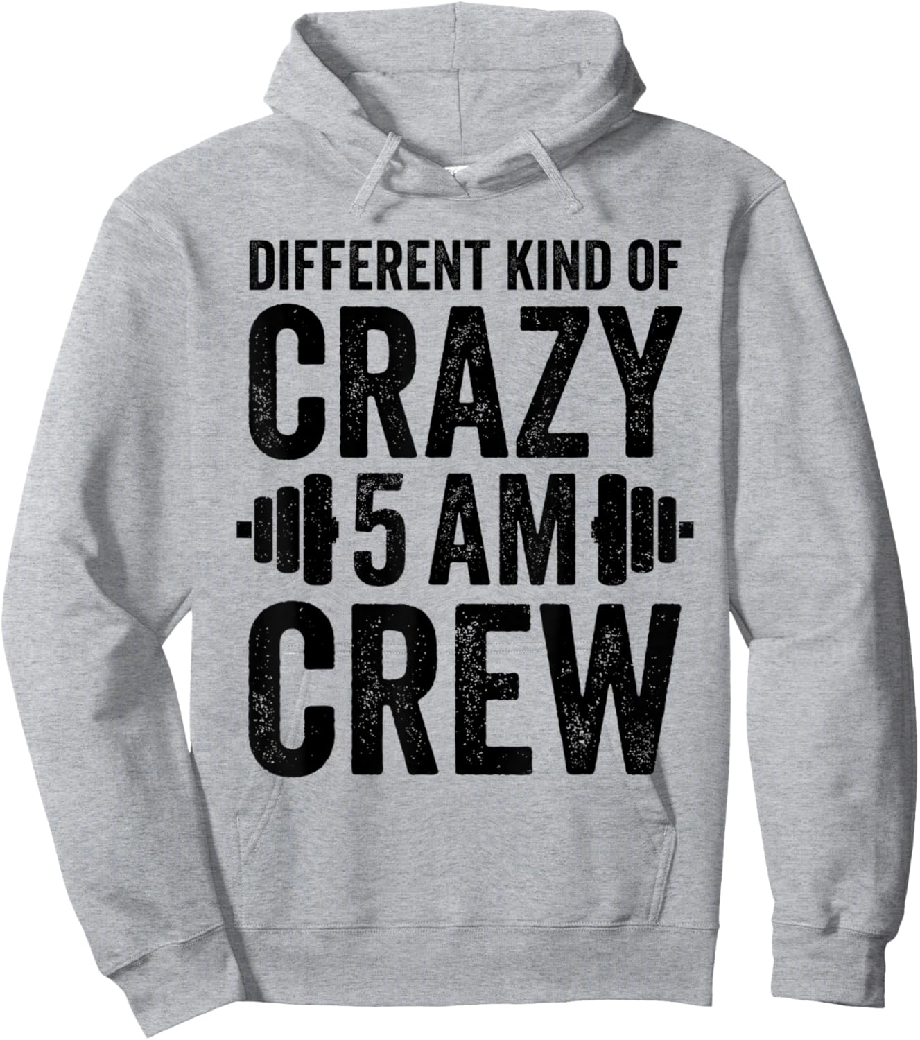 Workout Squad 5AM Crew Funny Gym Quote Hoodie - Hoodie | Ash