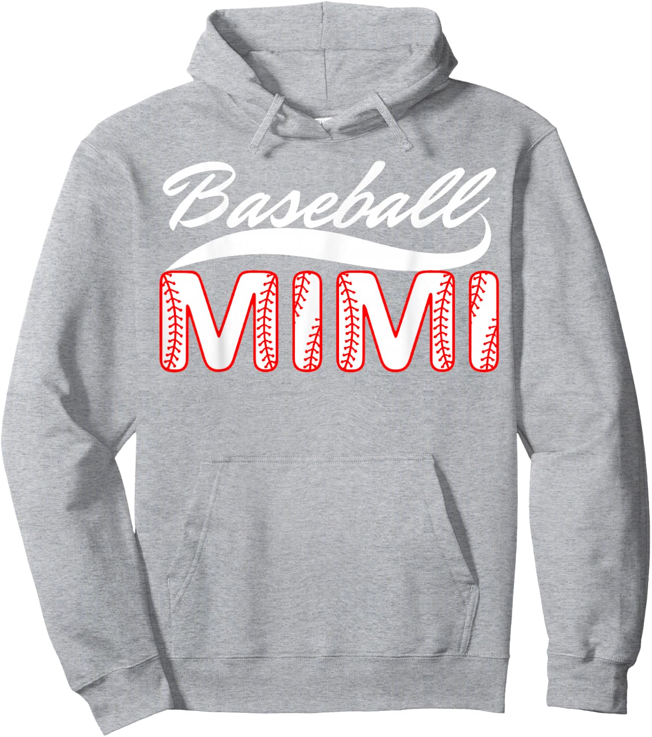 Baseball Mimi Women Family Matching Mimi Baseball Mother Hoodie - Hoodie | Ash