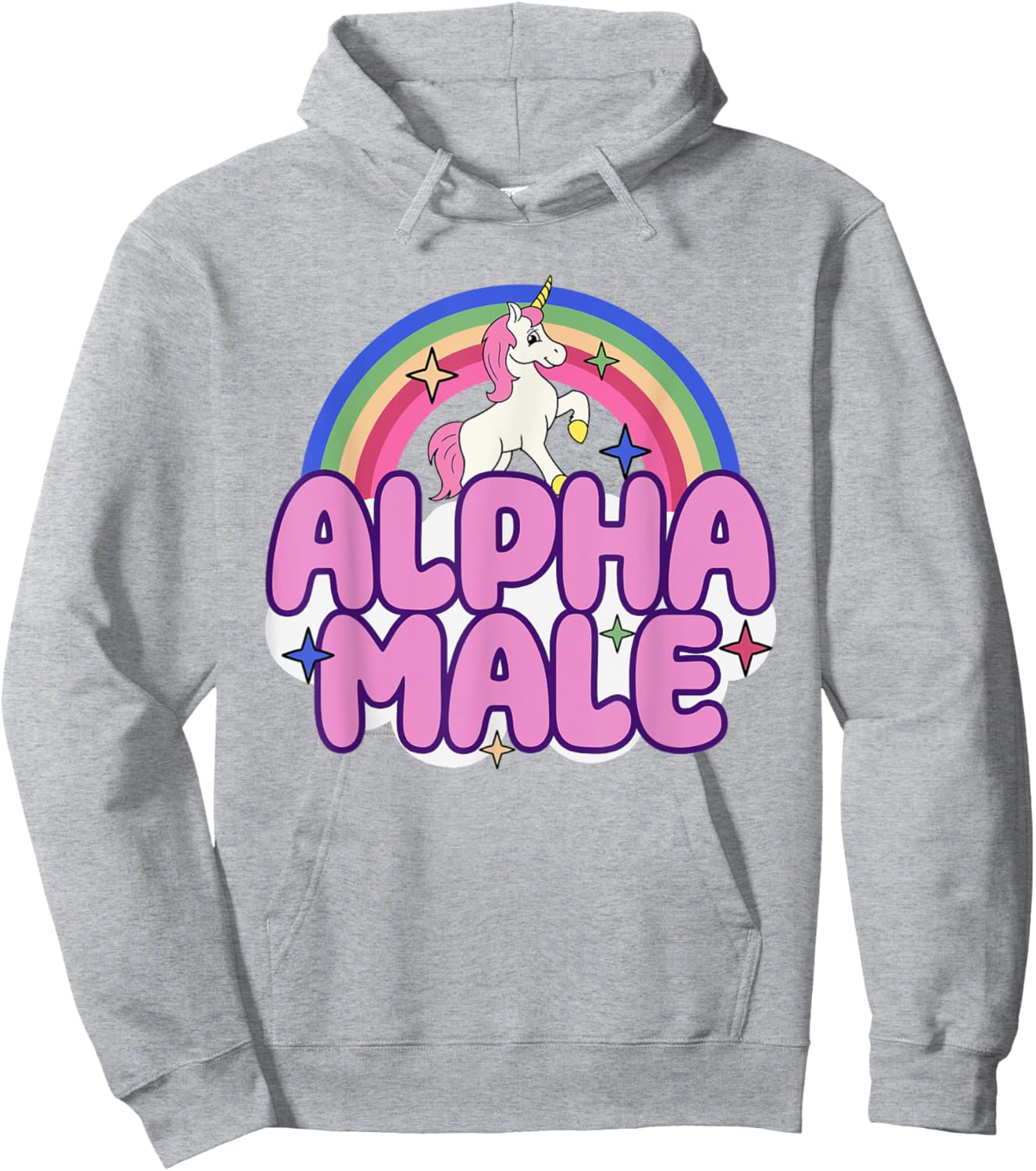 Ironic Alpha Male Unicorn Funny Sarcastic Hilarious Meme Hoodie - Hoodie | Ash