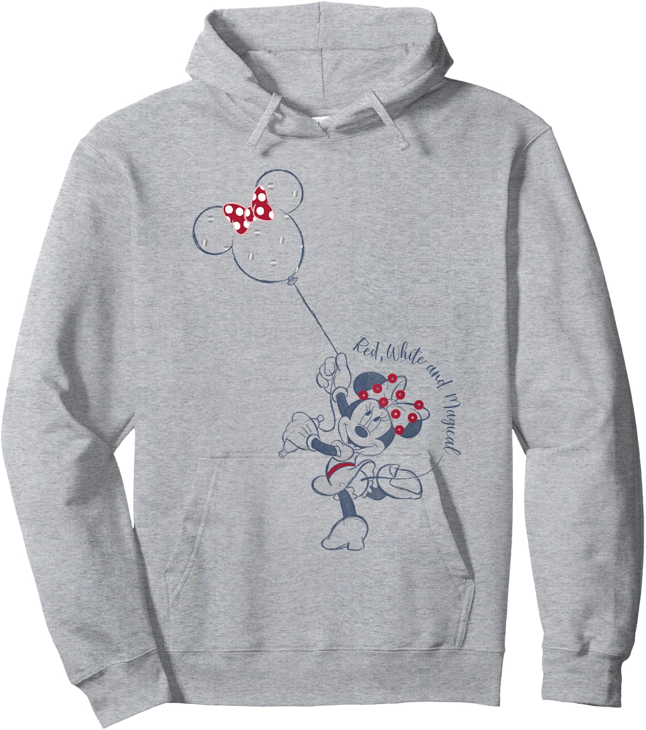 Disney Minnie Mouse Red White and Magical Polka Dot Balloon Hoodie - Hoodie | Ash