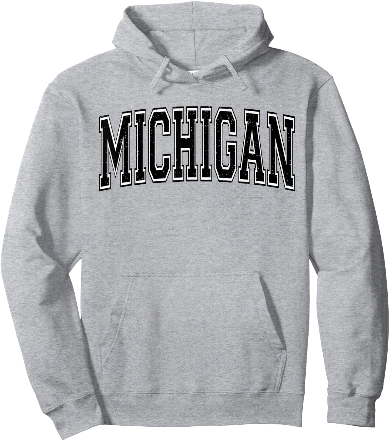 Michigan Varsity Sports Athletic Jersey Style Hoodie - Hoodie | Ash
