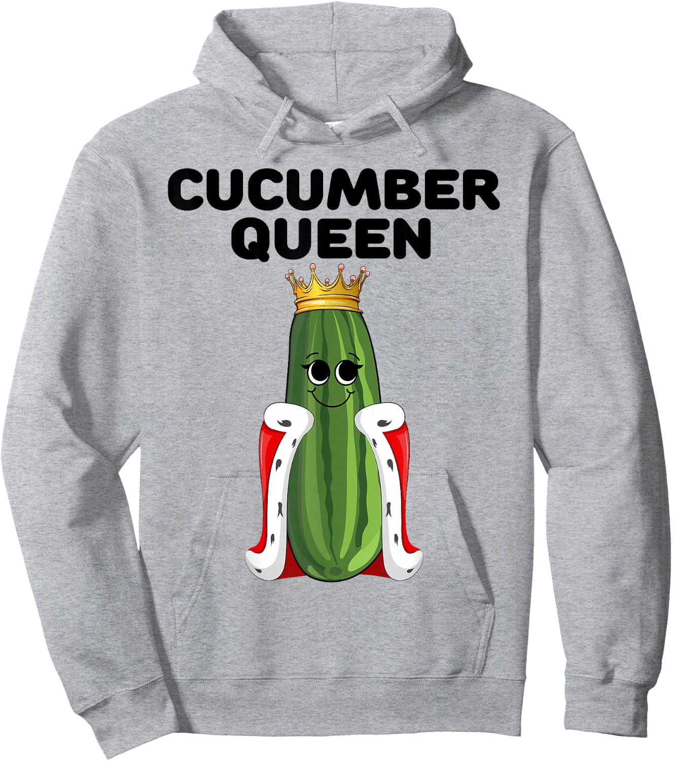 Cucumber Queen Girls Cucumber Lover Design | Cucumber Hoodie - Hoodie | Ash