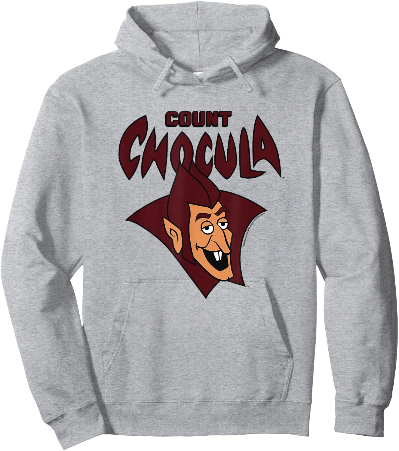Count Chocula Spooky Vintage Big Face Epic Chest Portrait Hoodie - Hoodie | Ash