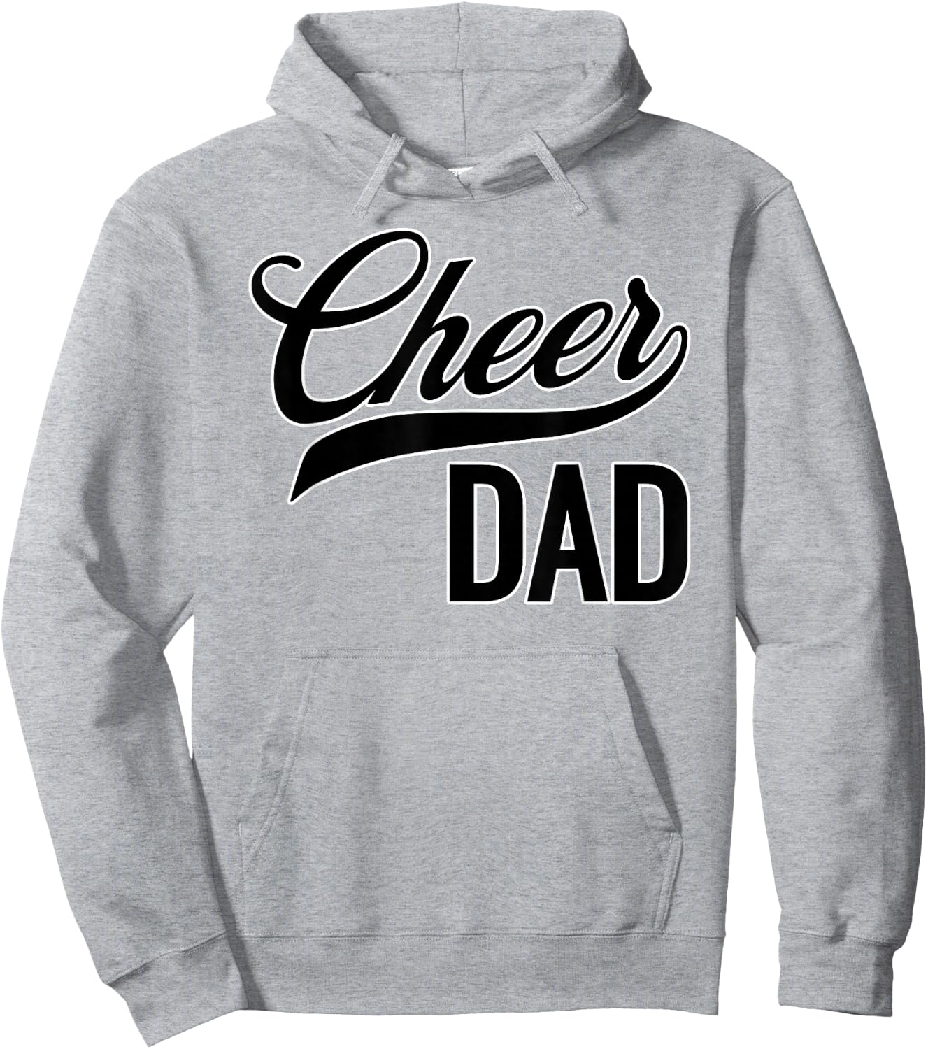 Cheer Dad Red and Black White Cheerleading Matching Parents Hoodie - Hoodie | Ash
