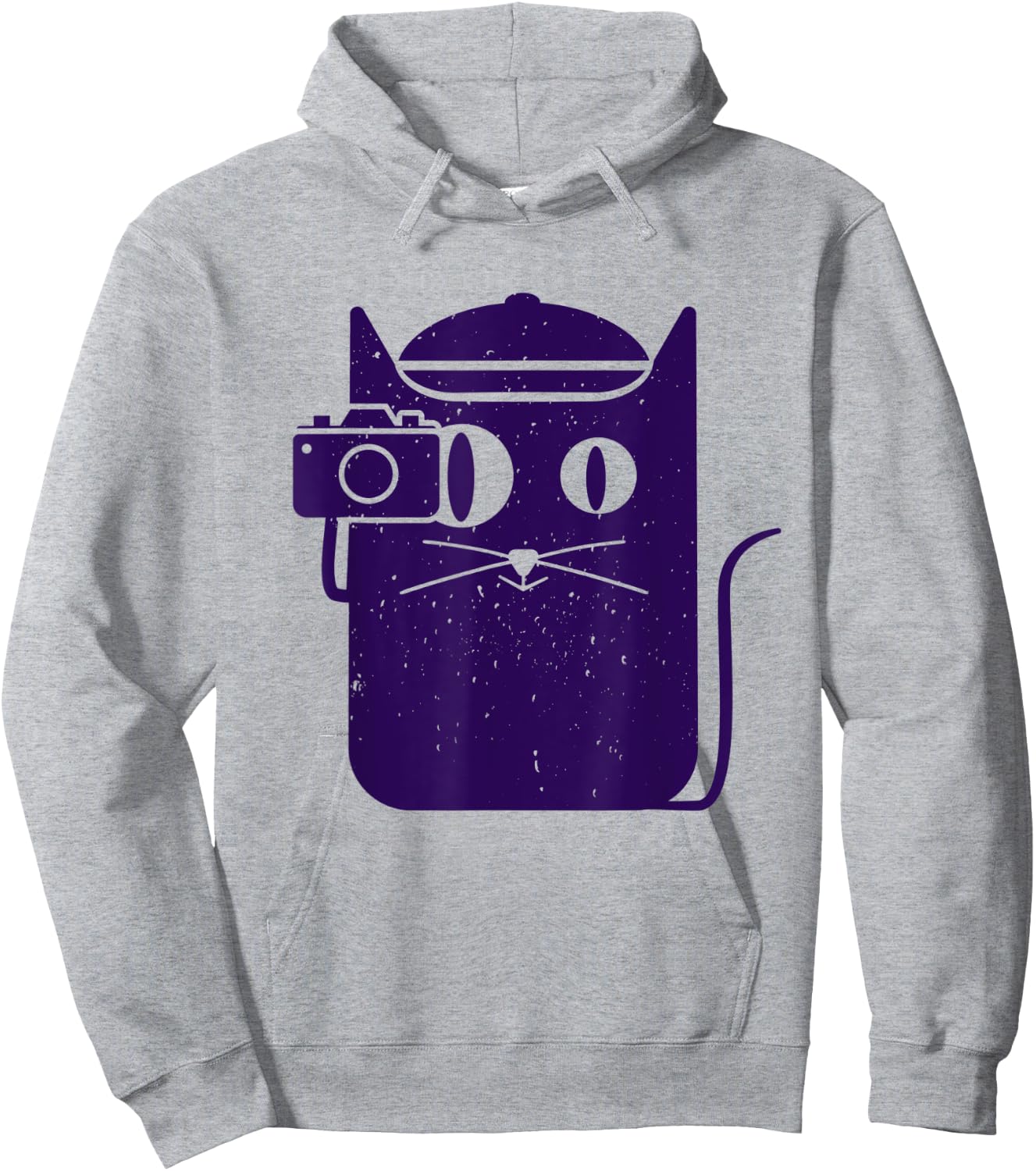 Camera Cat Funny Cute Kawaii Photography Photographer Men Women Kids Hoodie - Hoodie | Ash