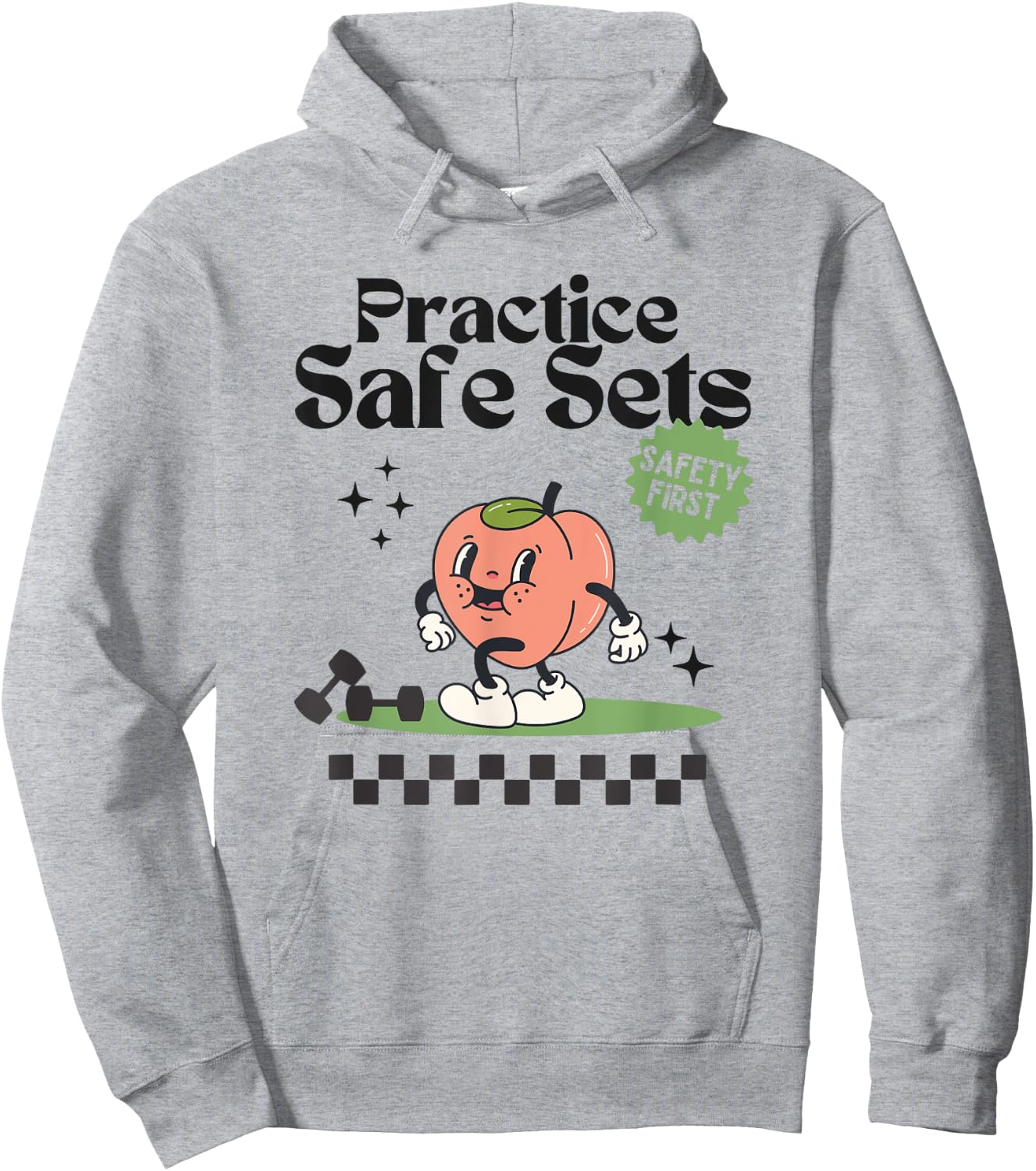 Practice Safe Set Funny Gym Weightlifting Cover Hoodie - Hoodie | Ash
