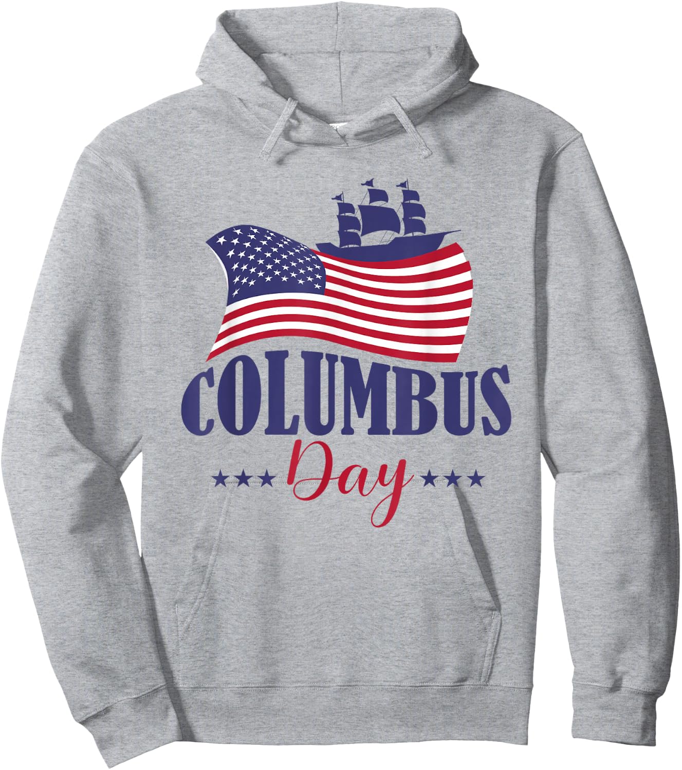 Columbus Day Graphic Design Men Kids Hoodie - Hoodie | Ash