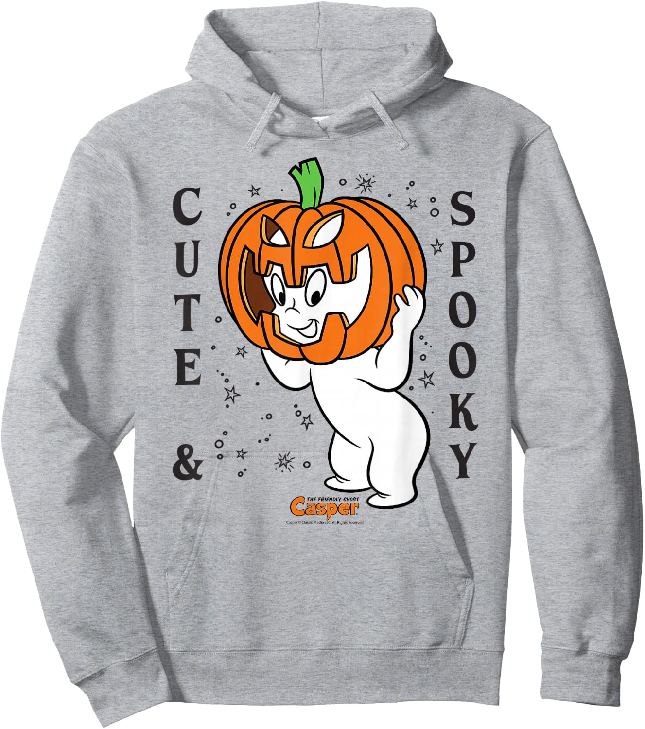 Casper the Friendly Ghost Halloween Cute & Spooky Hoodie - Hoodie | Ash