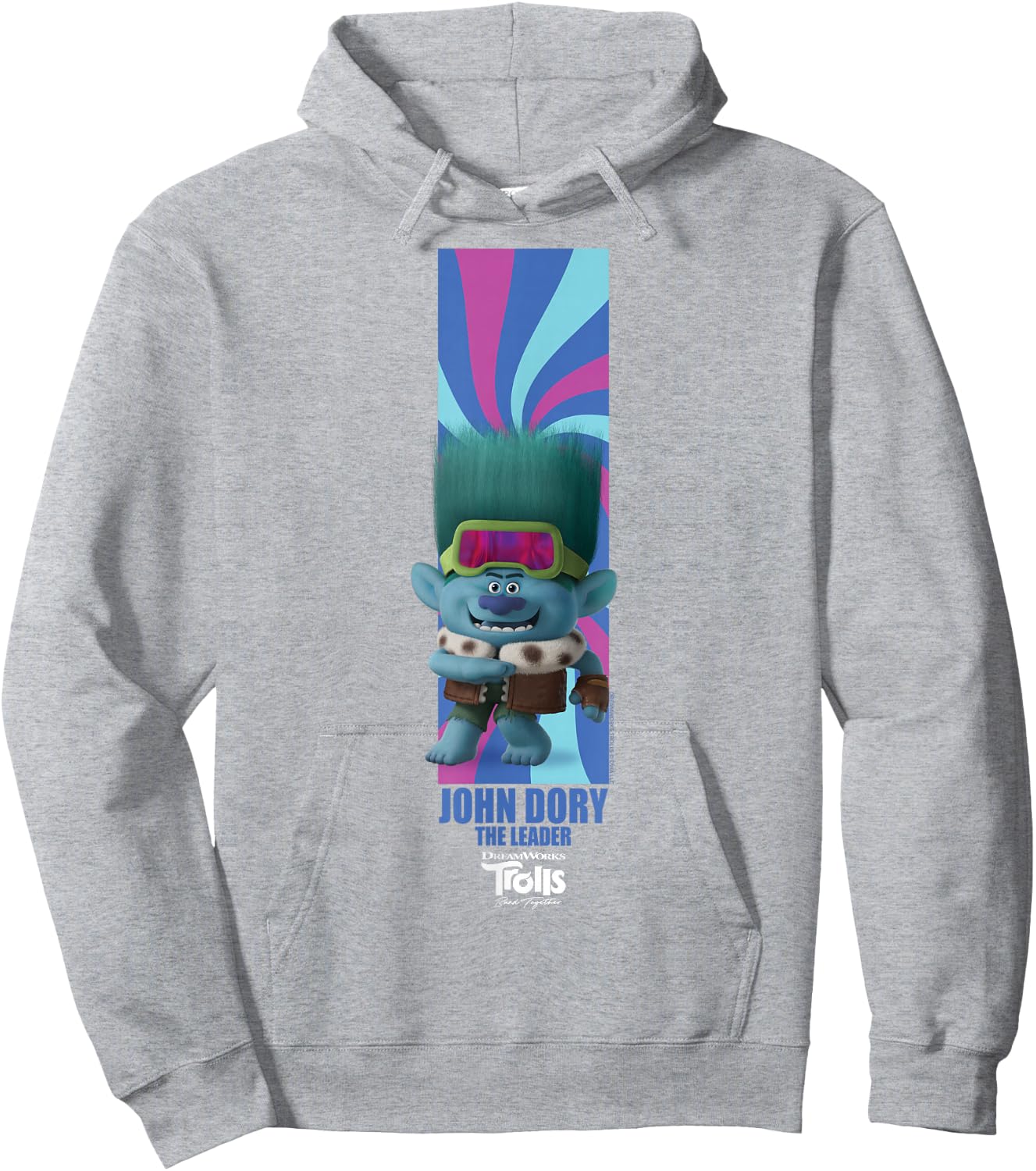 DreamWorks Trolls Band Together BroZone John Dory Hoodie - Hoodie | Ash