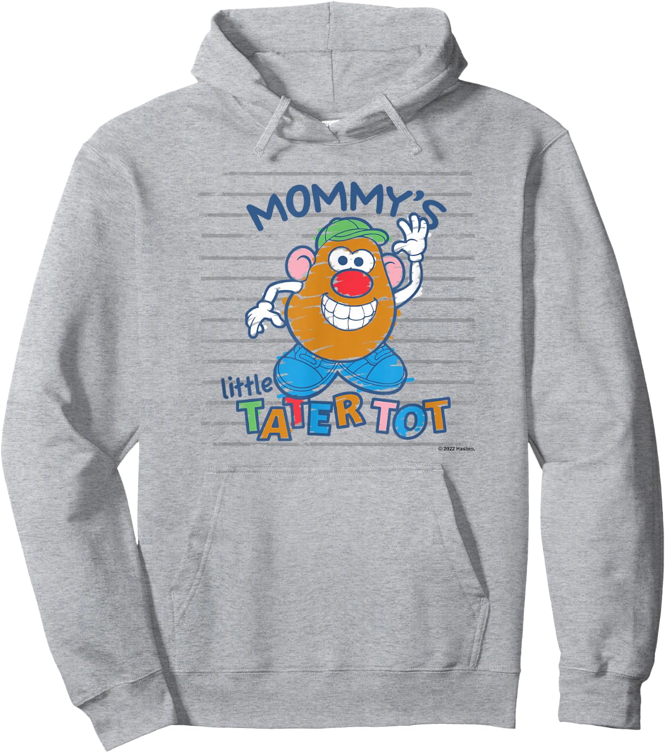 Mr. Potato Head Mommy's Little Tatertot Crayon Colored Shot Hoodie - Hoodie | Ash