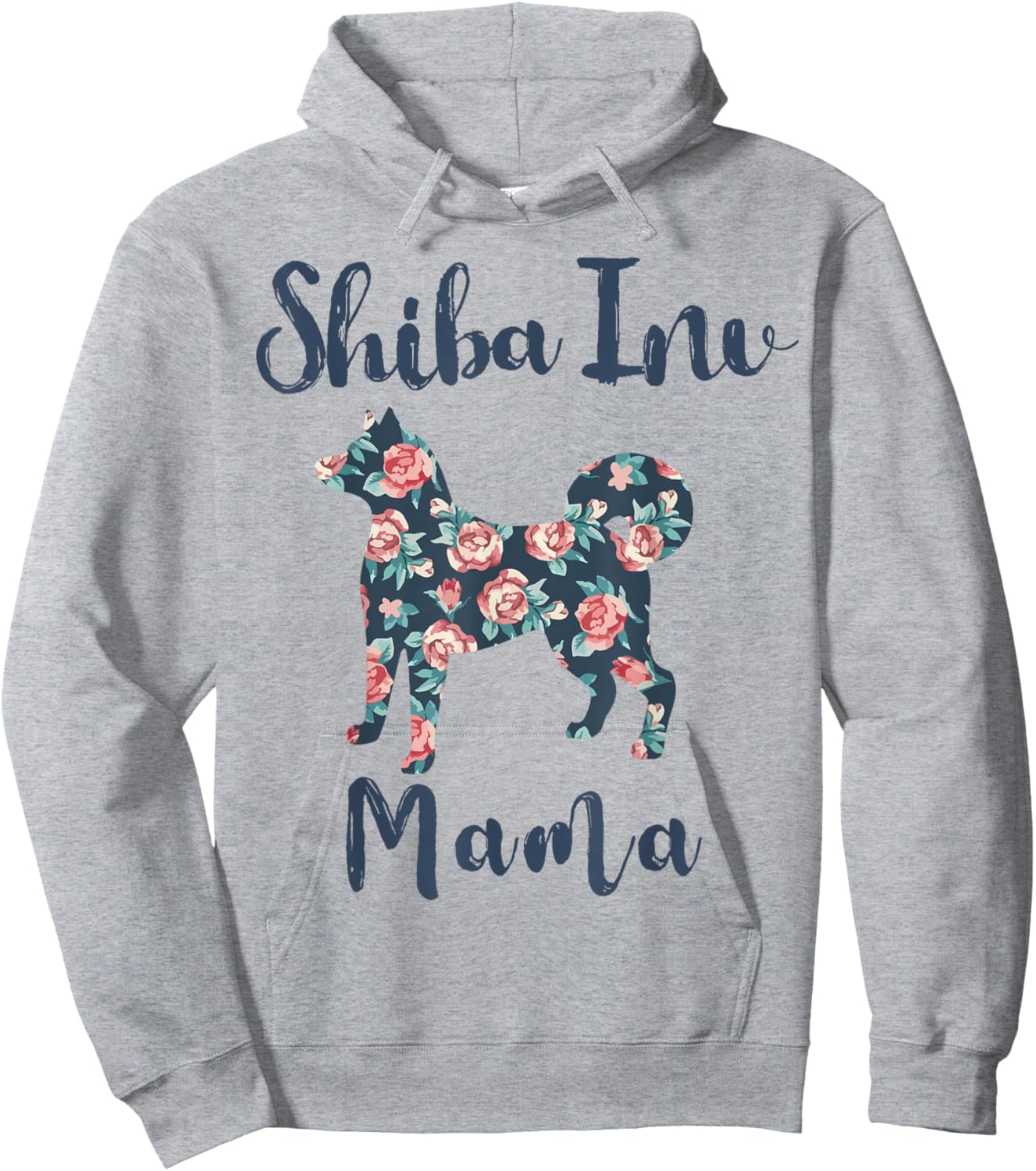 Shiba-Inu Shirt Shiba Inu Mama Dog Mom Mother Day Gift Women Hoodie - Hoodie | Ash