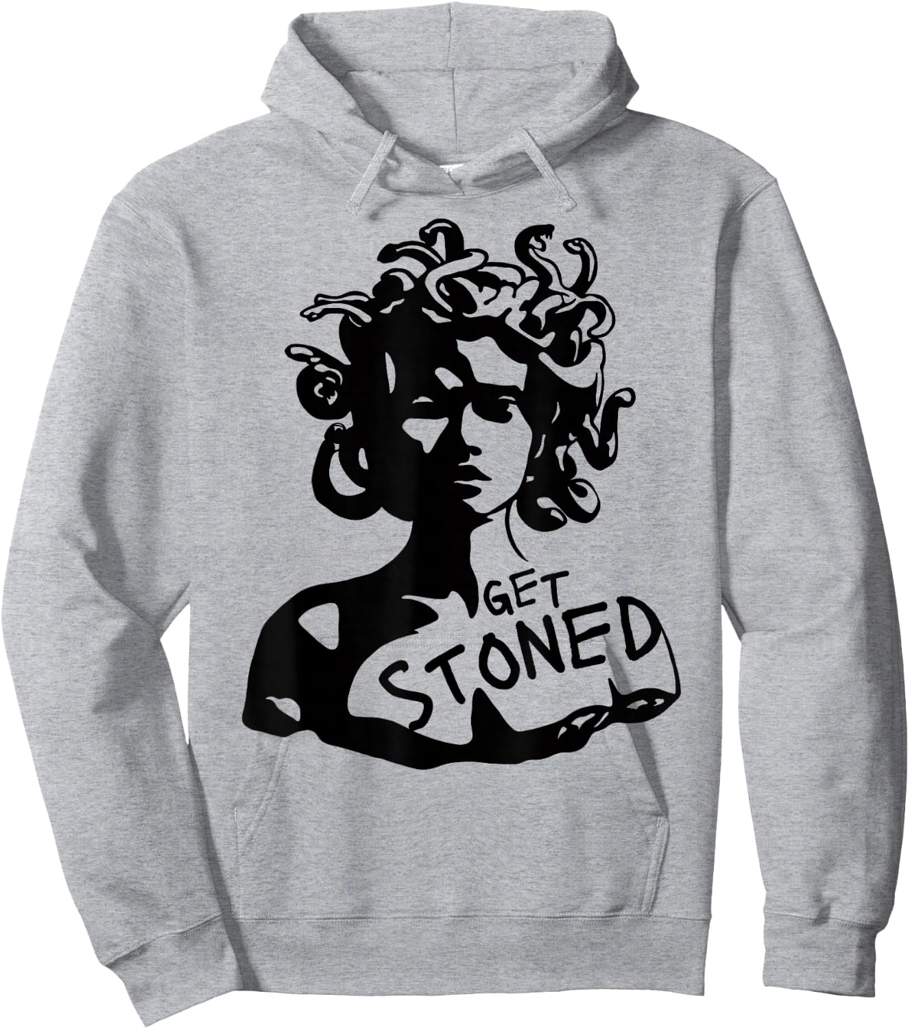 Funny Medusa Drawing Hoodie - Hoodie | Ash