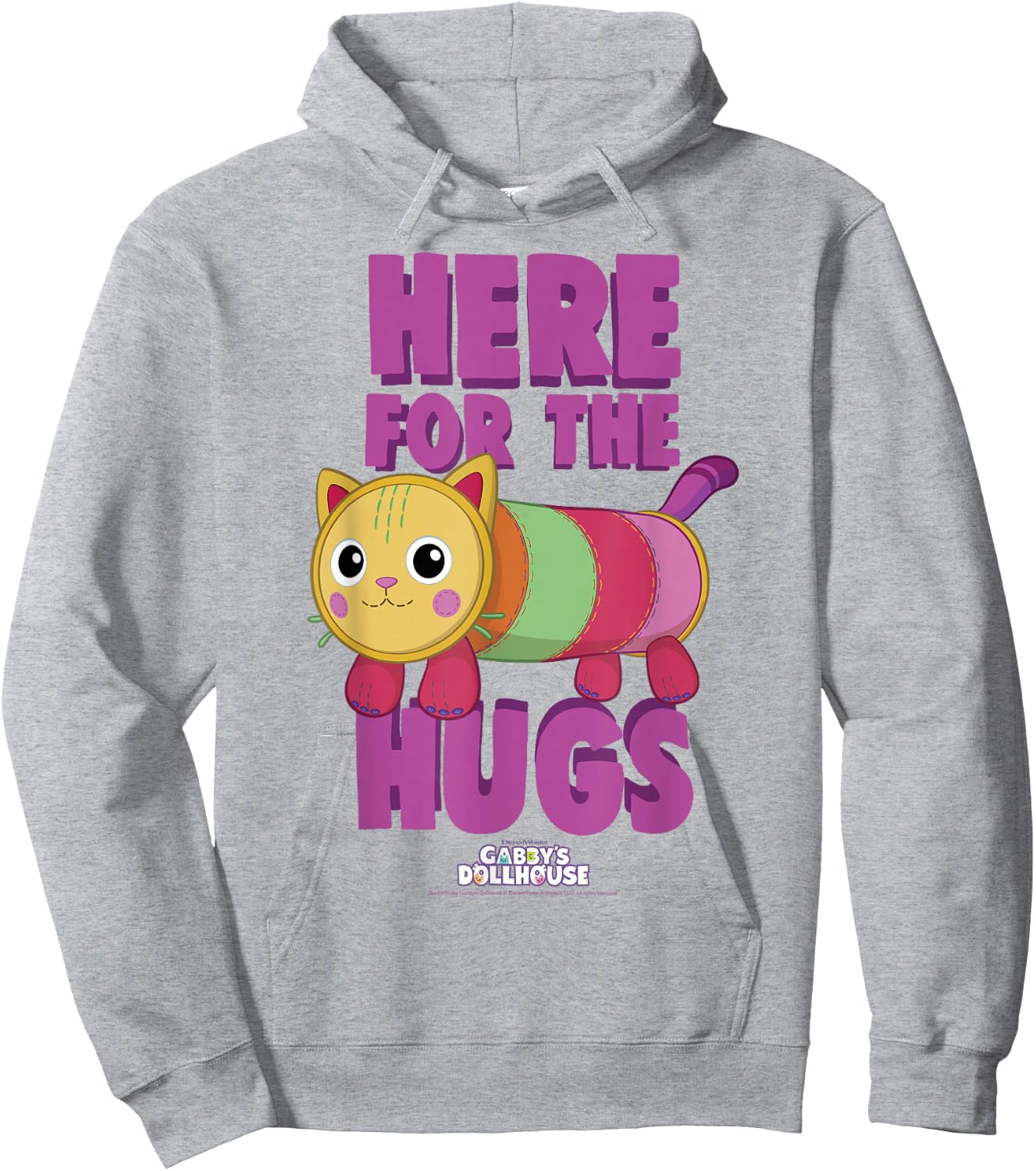 DreamWorks Gabby's Dollhouse Valentine's Day Pillow Cat Hoodie - Hoodie | Ash