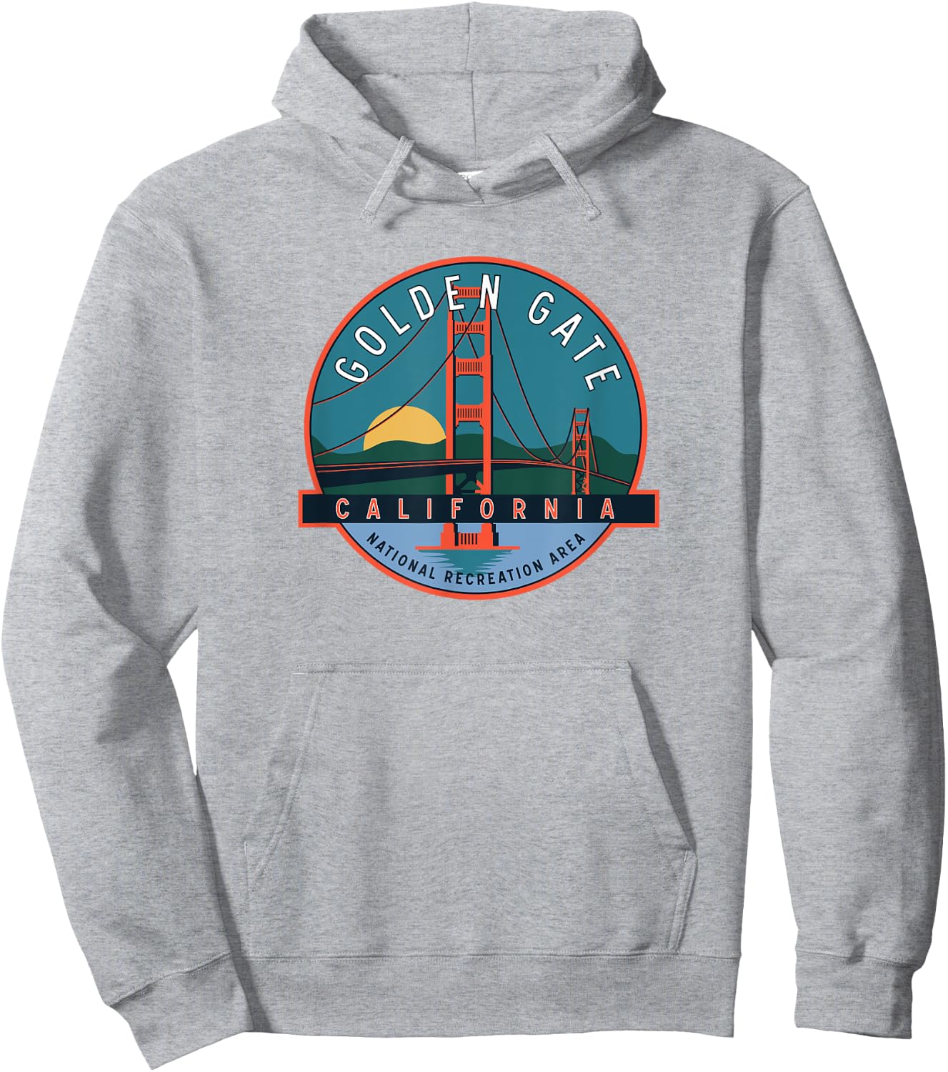 Golden Gate National Recreation Area Bridge Hoodie - Hoodie | Ash