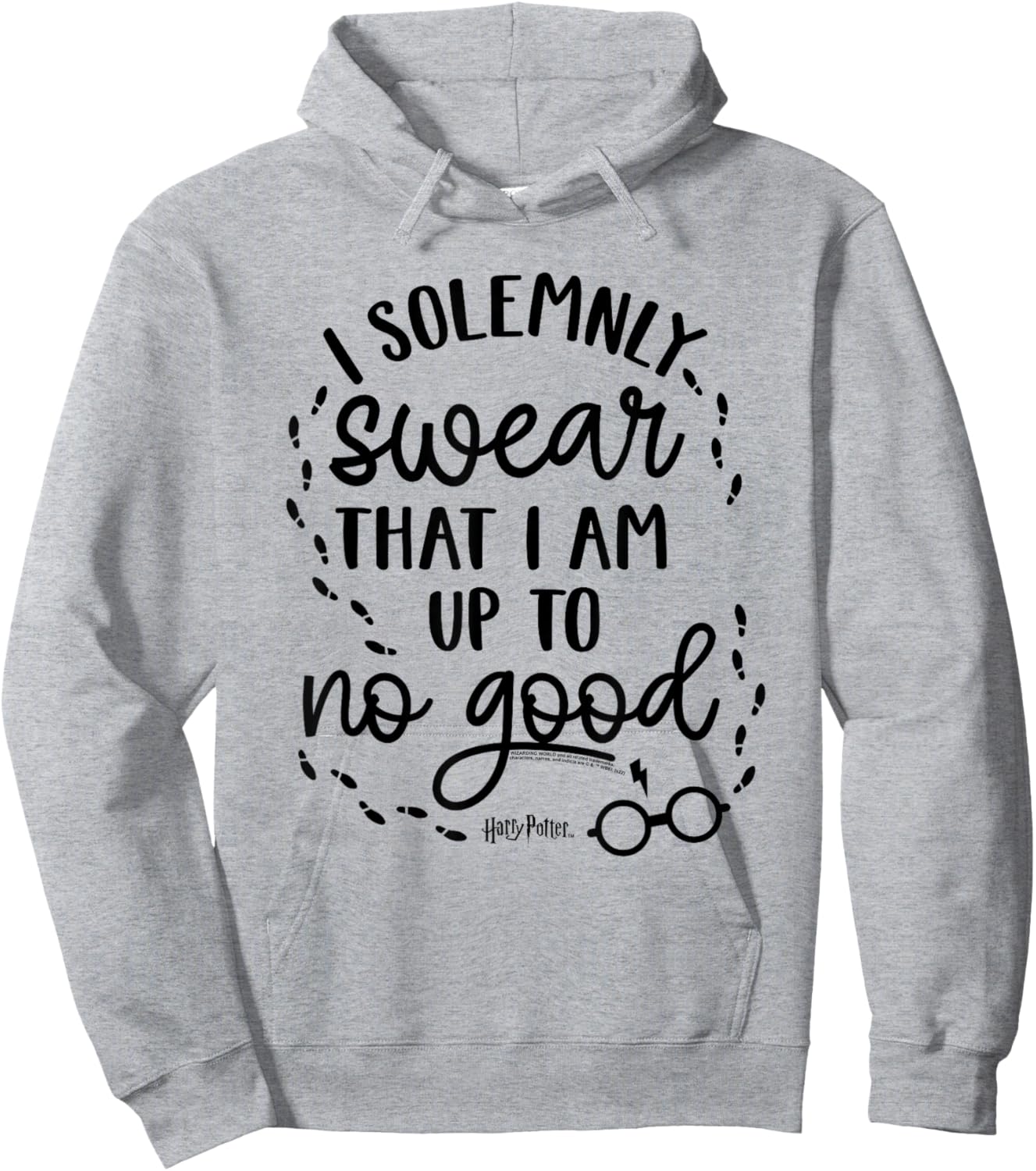 Harry Potter Up to No Good on White Hoodie - Hoodie | Ash