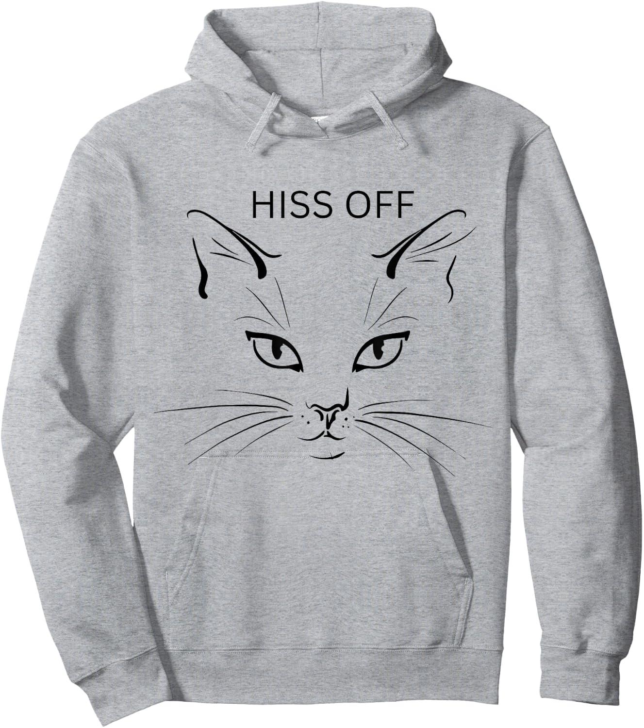 Hiss off cat funny sarcastic cats cat lovers. Hoodie - Hoodie | Ash