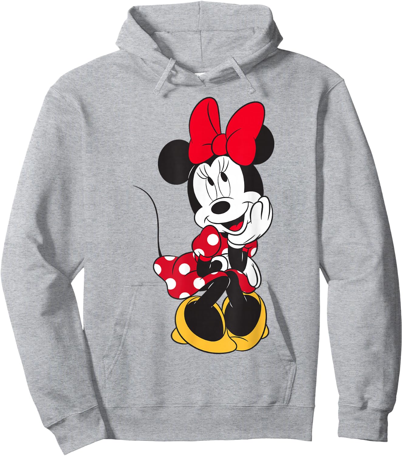 Disney Minnie Mouse Daydreaming Pose Cute Portrait Hoodie - Hoodie | Ash