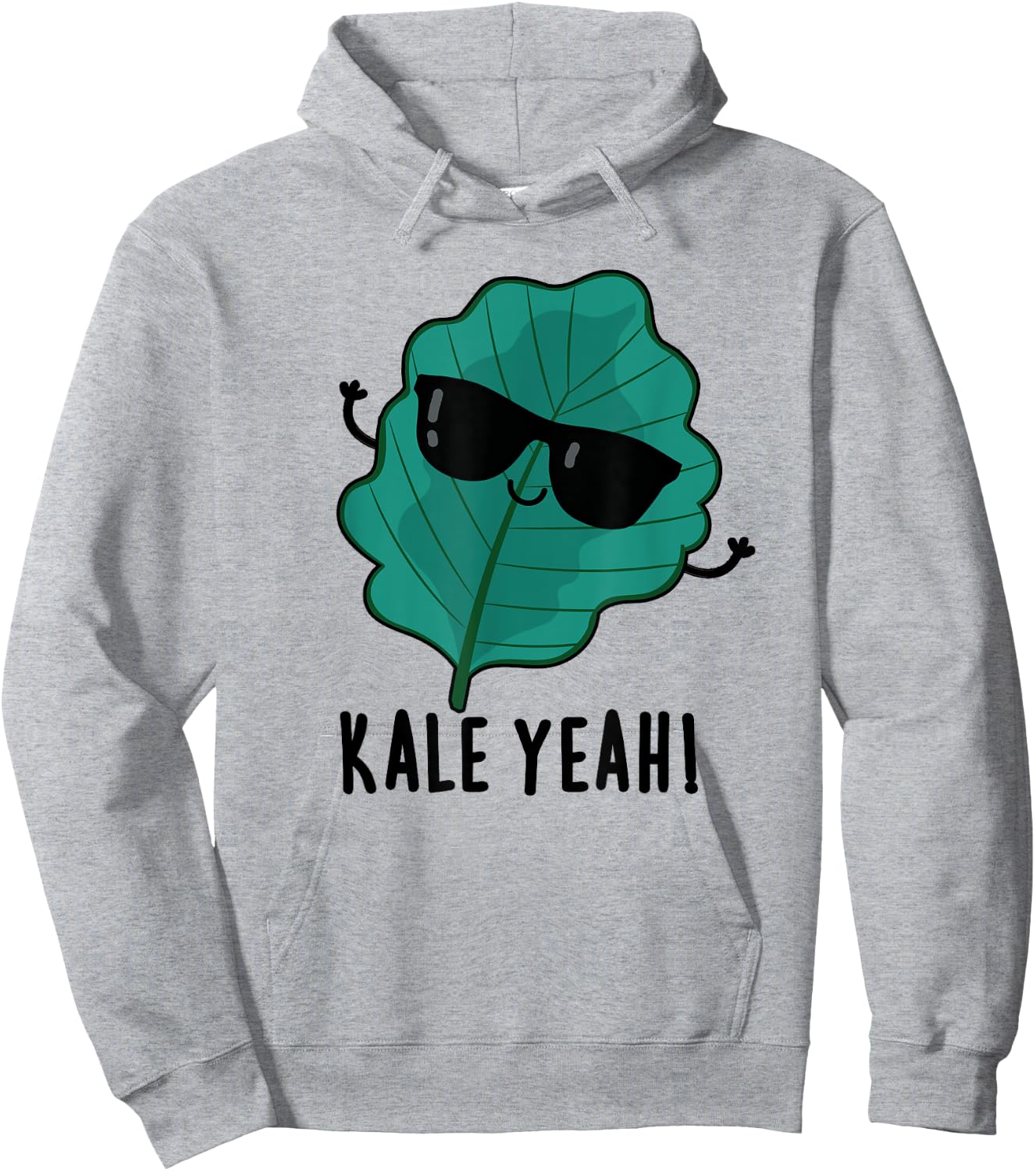 Kale Yeah Funny Vegetable Pun Hoodie - Hoodie | Ash