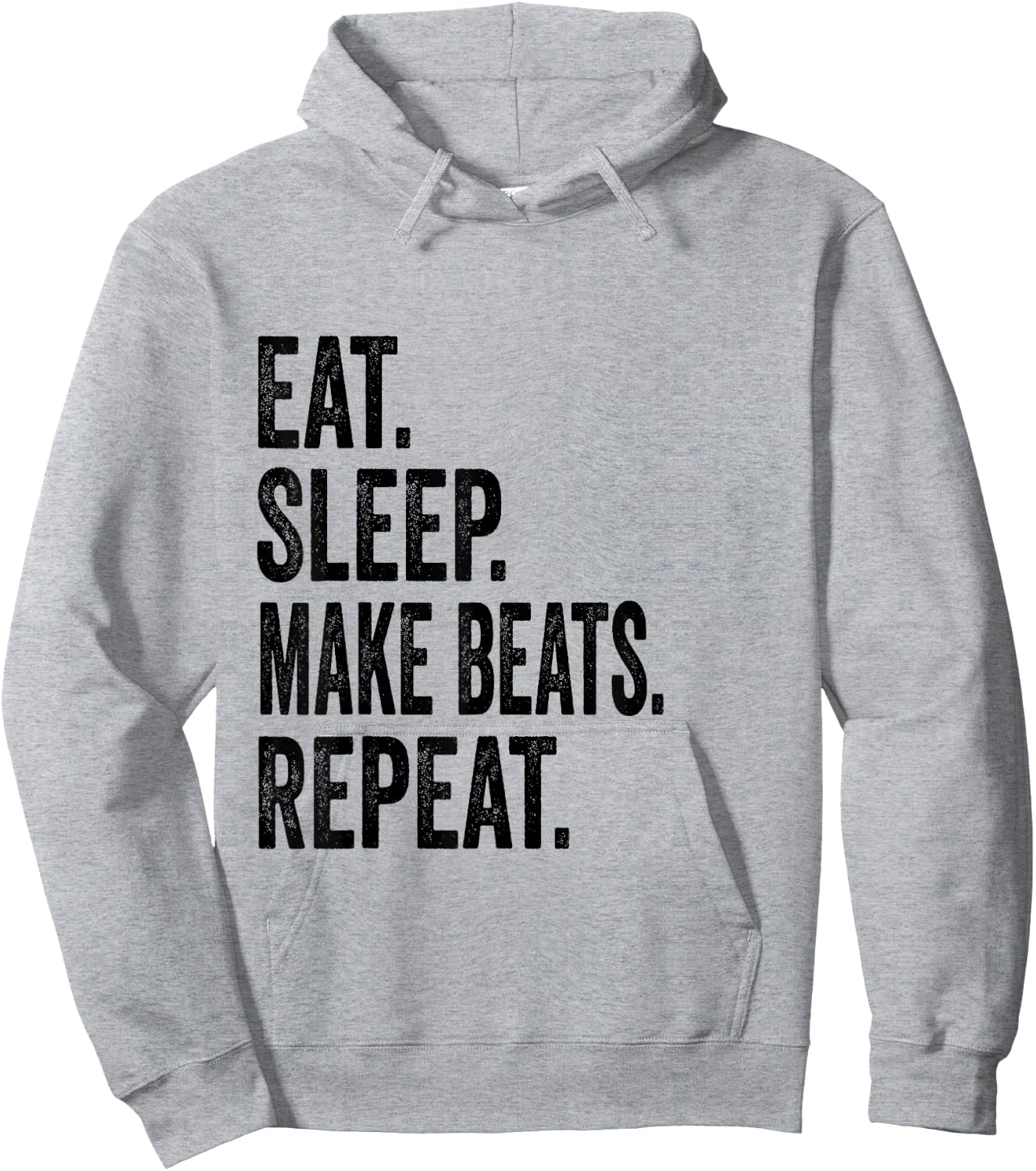 Eat Sleep Make Beats Repeat Music Gift Hoodie - Hoodie | Ash