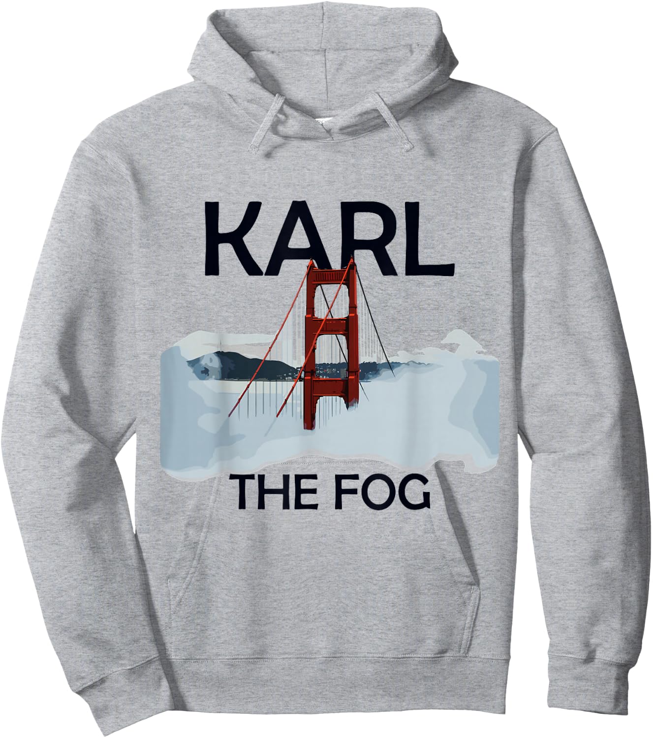 Karl The Fog San Francisco California USA Traveling Hoodie - Hoodie | Ash