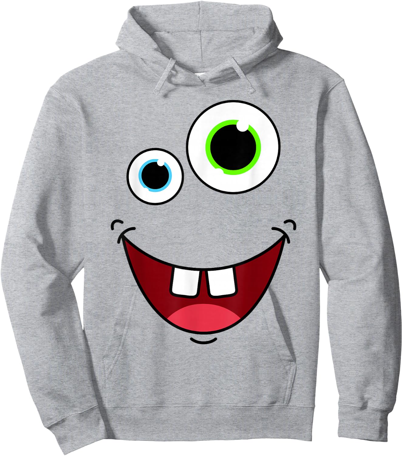 Funny Silly Monster Face Group Costume Birthday Halloween Hoodie - Hoodie | Ash