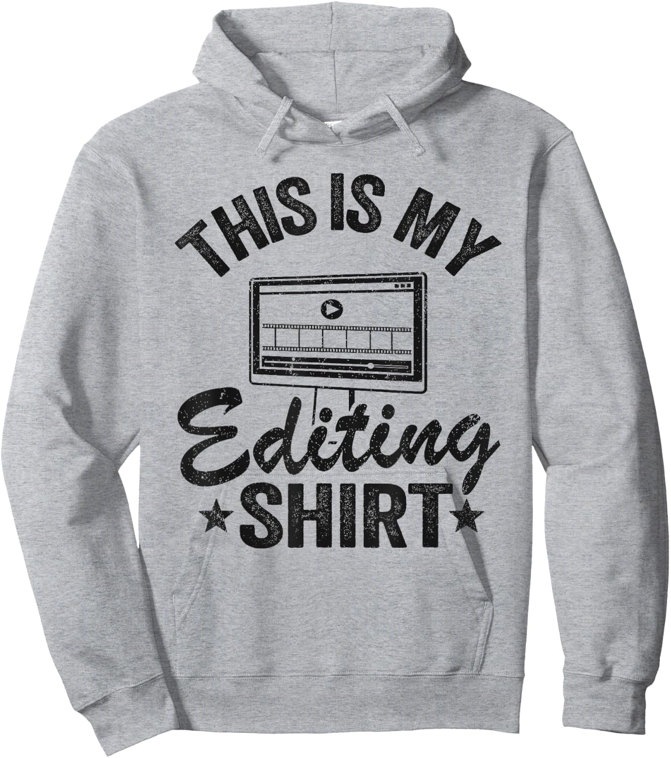 This Is My Editing Shirt Videography Video Editor Filmmaker Hoodie - Hoodie | Ash