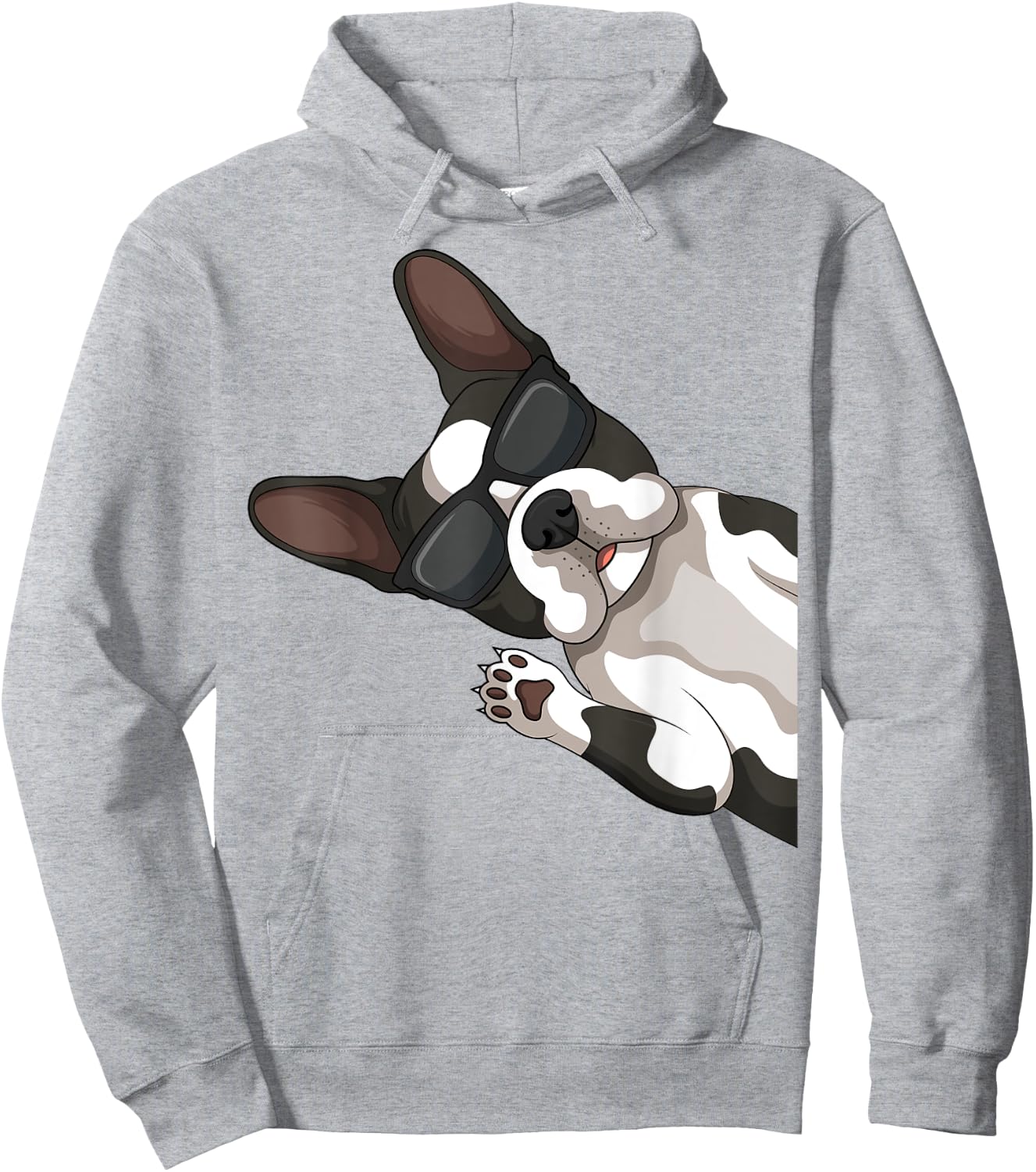 Boston Terrier Bostie Dog Kids Men Hoodie - Hoodie | Ash