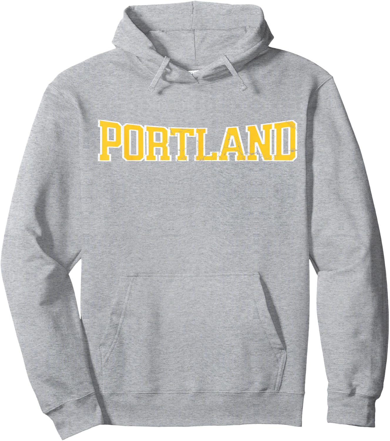 Portland soccer Distressed Hoodie - Hoodie | Ash
