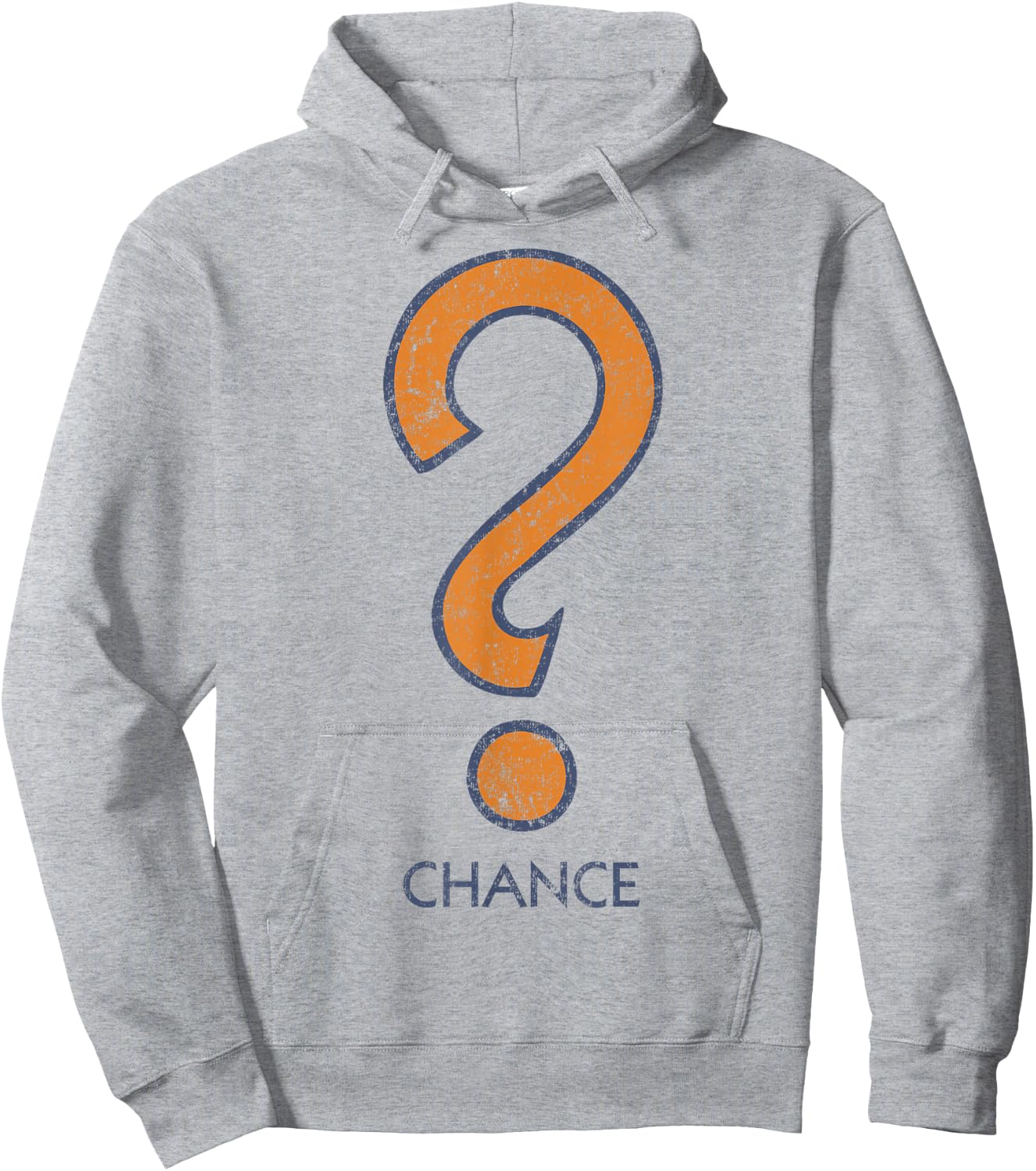 Monopoly Clue Chance Question Mark Symbol Logo Hoodie - Hoodie | Ash