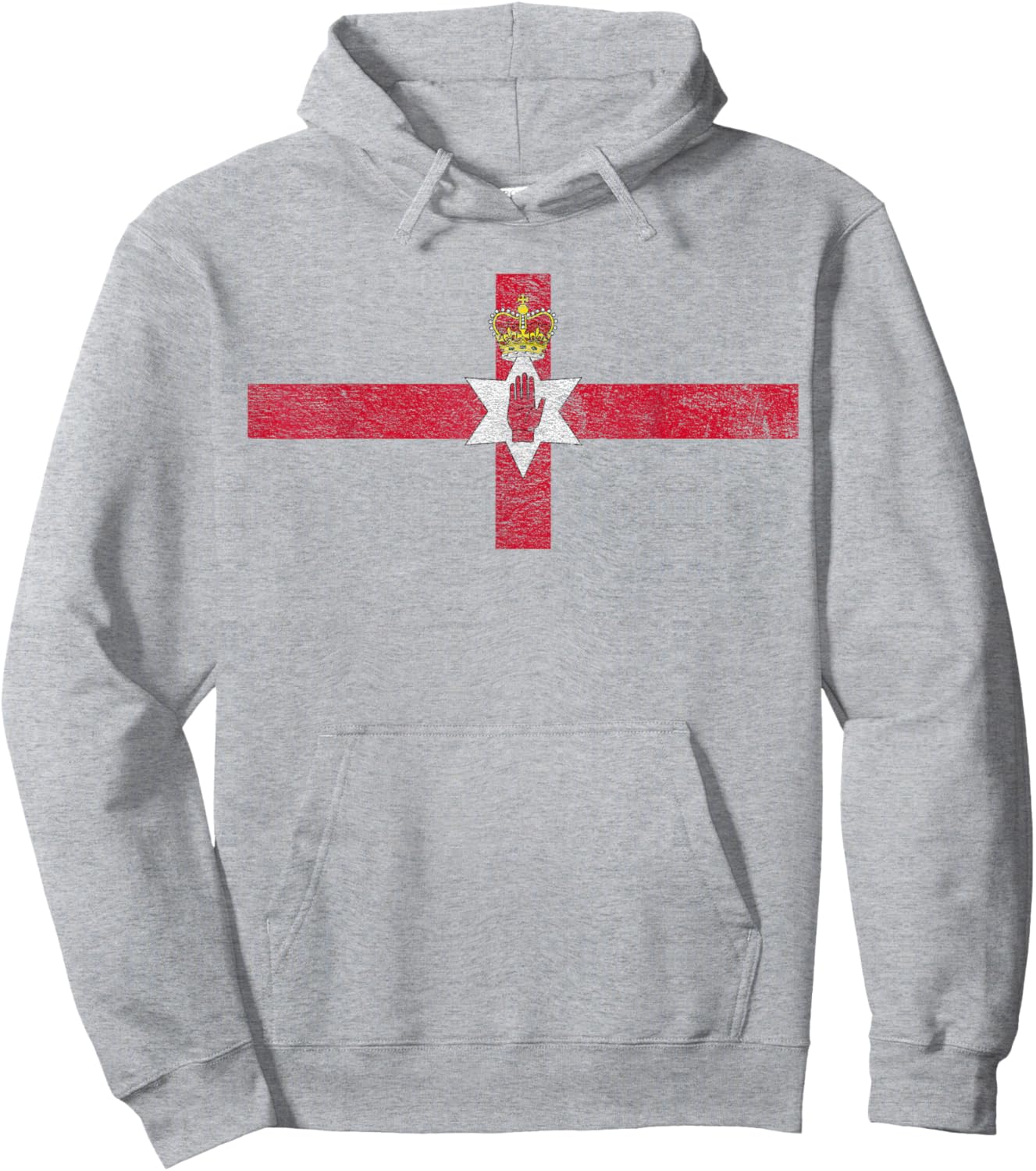 Northern Ireland Flag Red Hand Hoodie - Hoodie | Ash