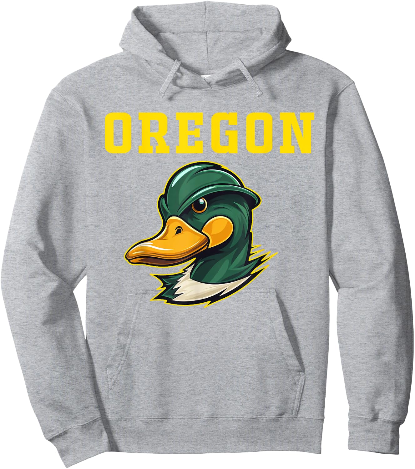 Graphic State of Oregons Football Evergreen Sports Spirit Hoodie - Hoodie | Ash