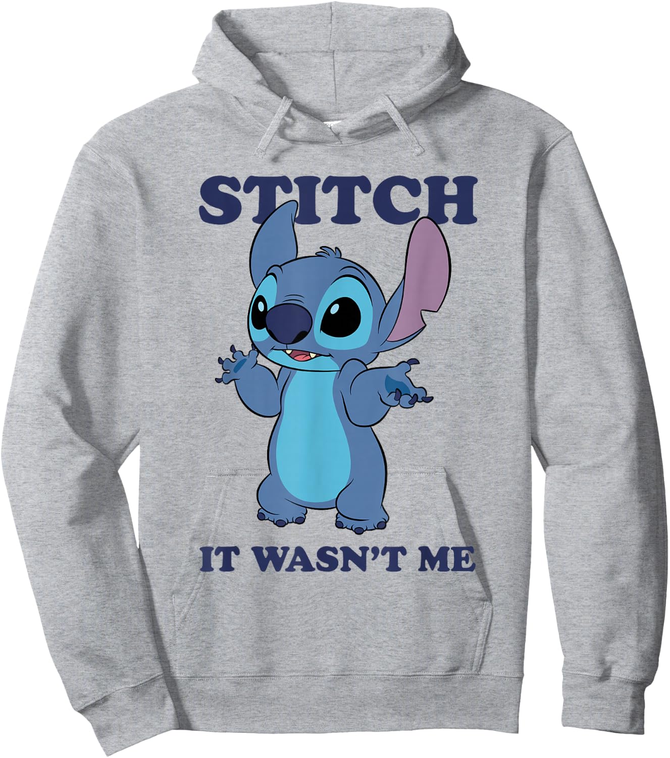 Disney Lilo & Stitch It Wasn't Me Innocent Looking Stitch Hoodie - Hoodie | Ash