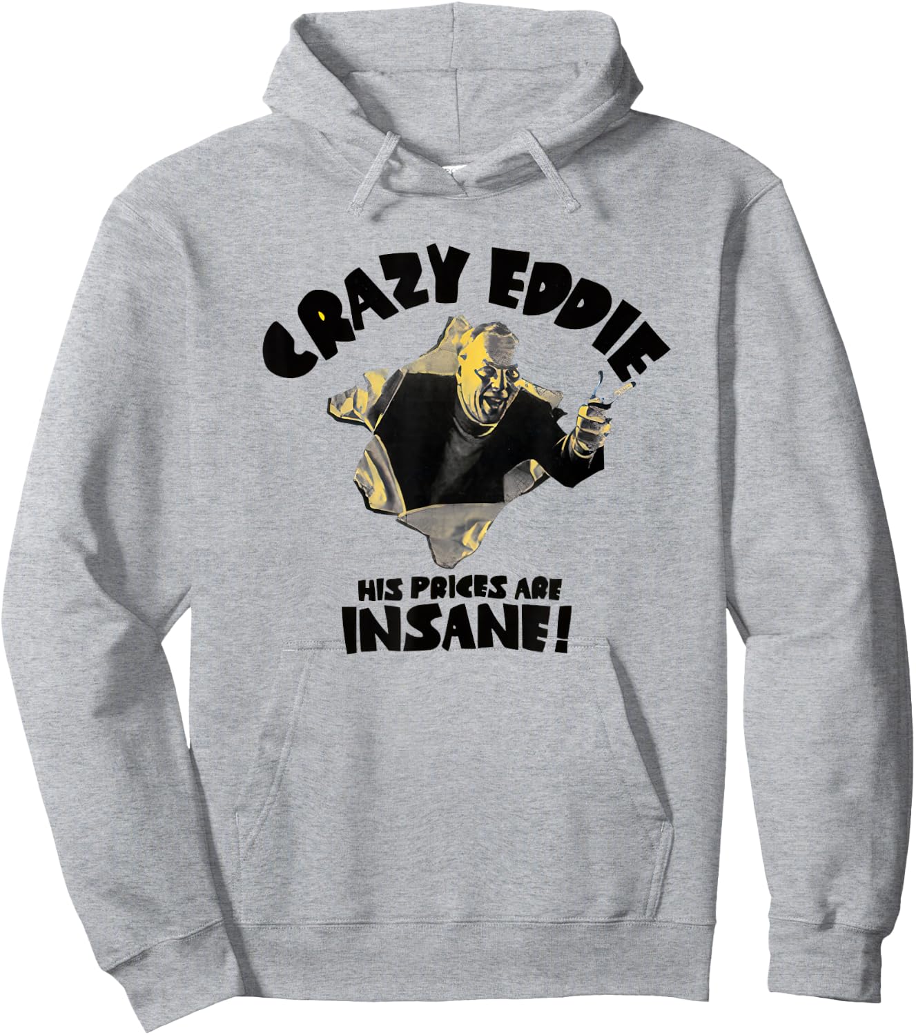 Crazy Eddie Electronics Department Store Hoodie - Hoodie | Ash