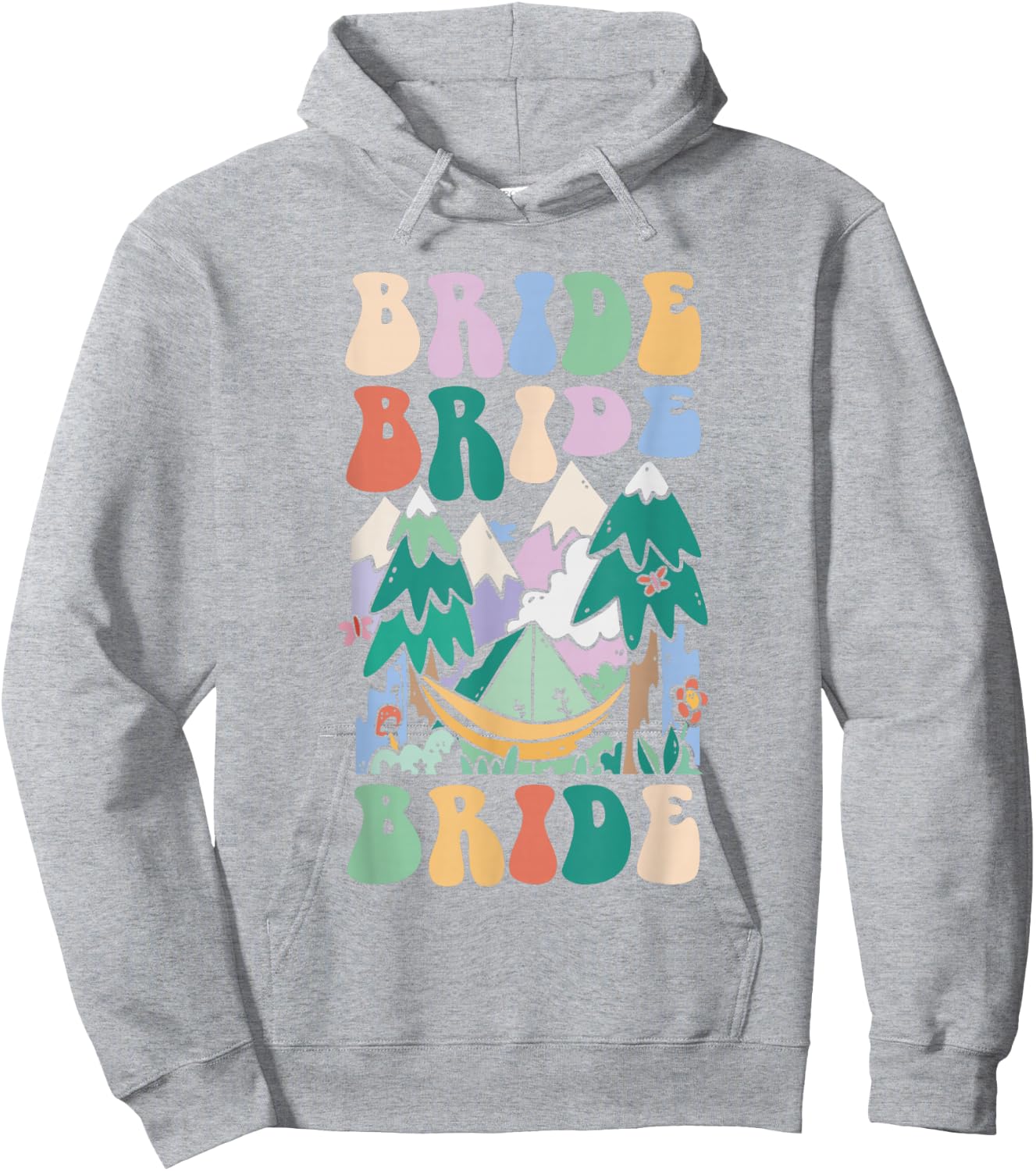Camping Bridal Party Camp Bachelorette Camp Bride Hoodie - Hoodie | Ash