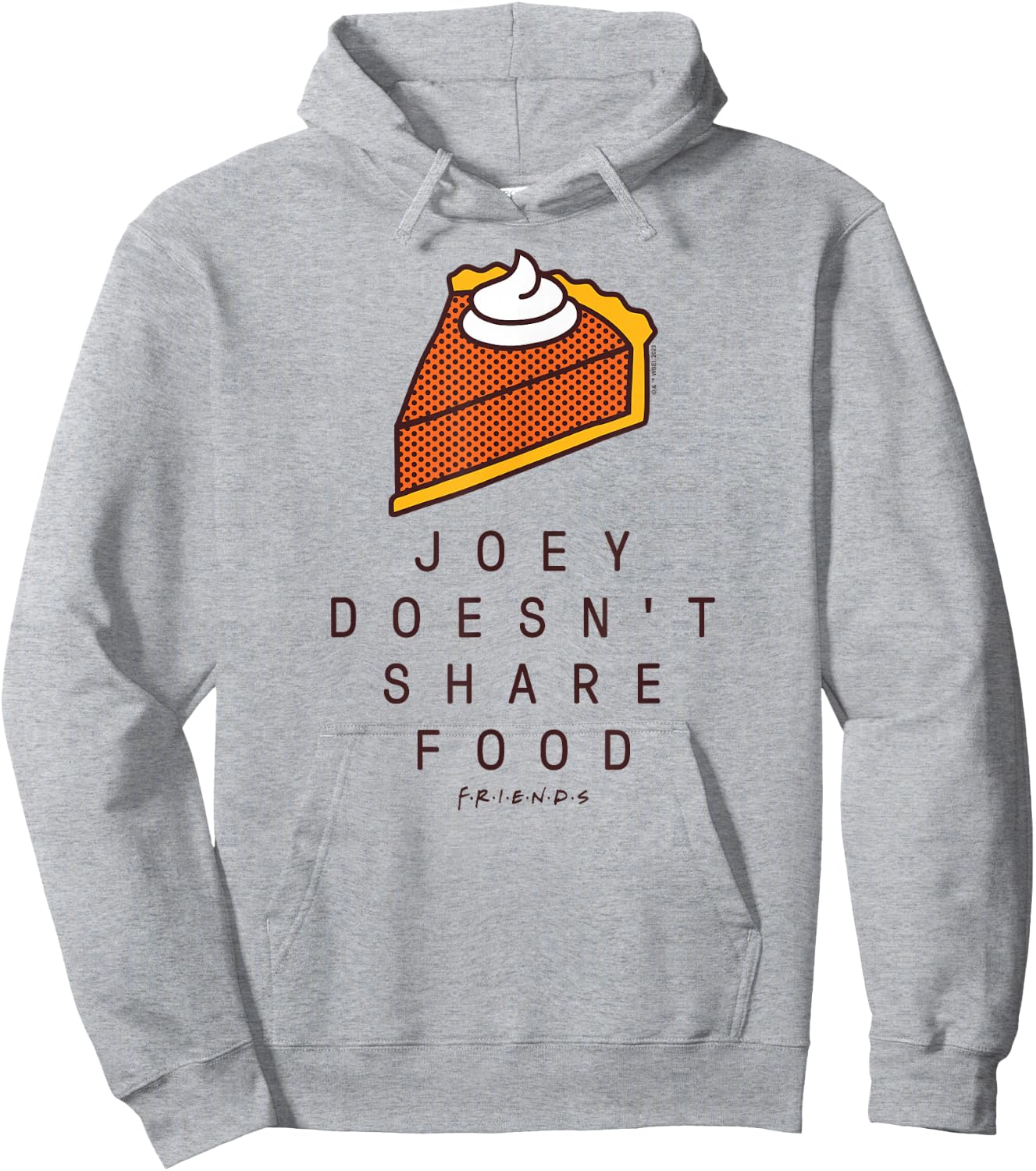 Friends - Joey Doesn't Share Food Hoodie - Hoodie | Ash