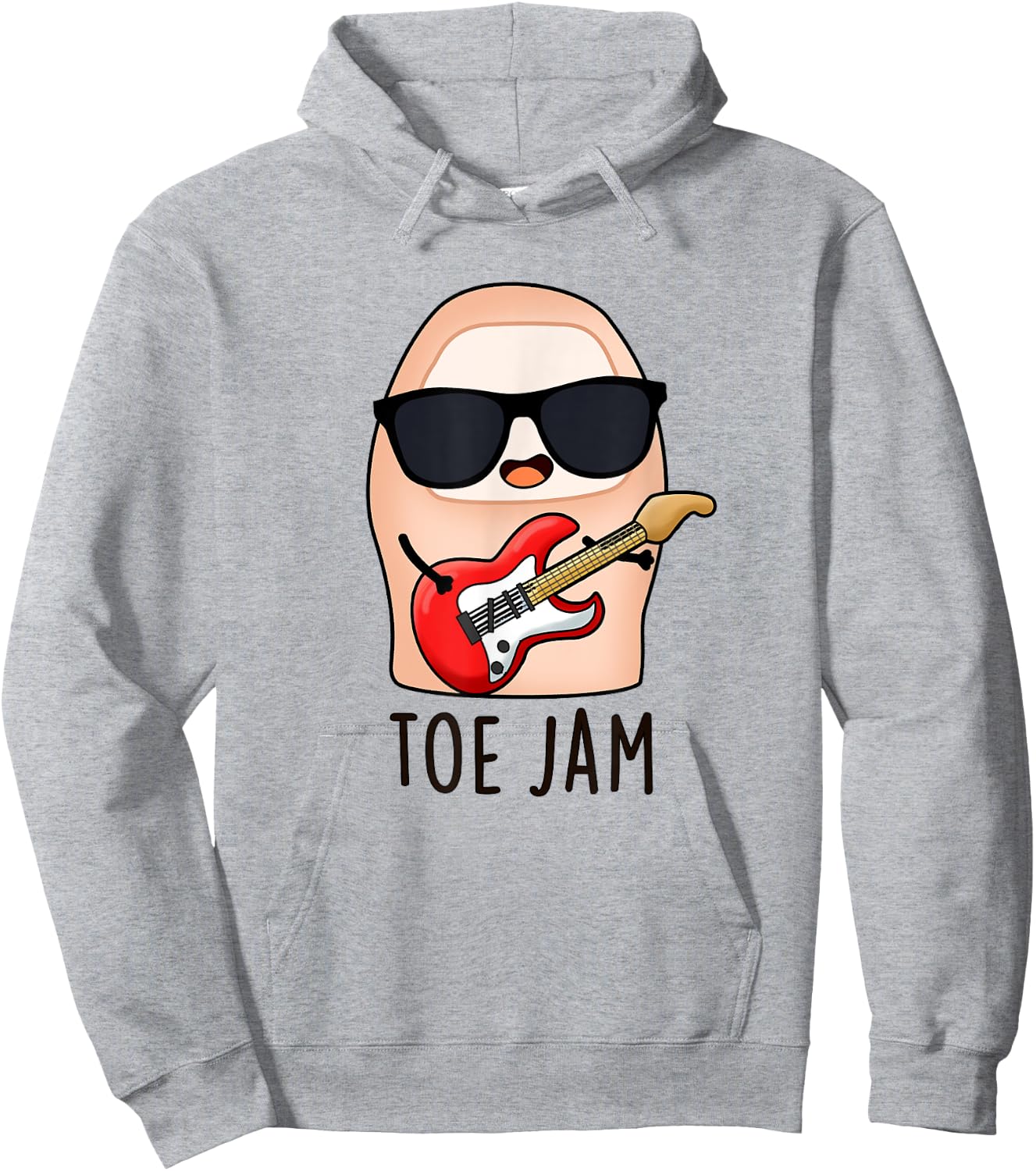 Toe Jam Funny Music Pun Hoodie - Hoodie | Ash