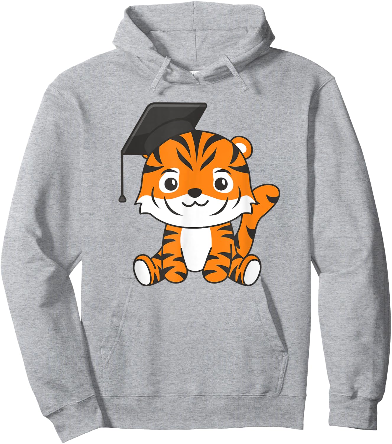 Kids School Kindergarten Tiger Graduation Hoodie - Hoodie | Ash