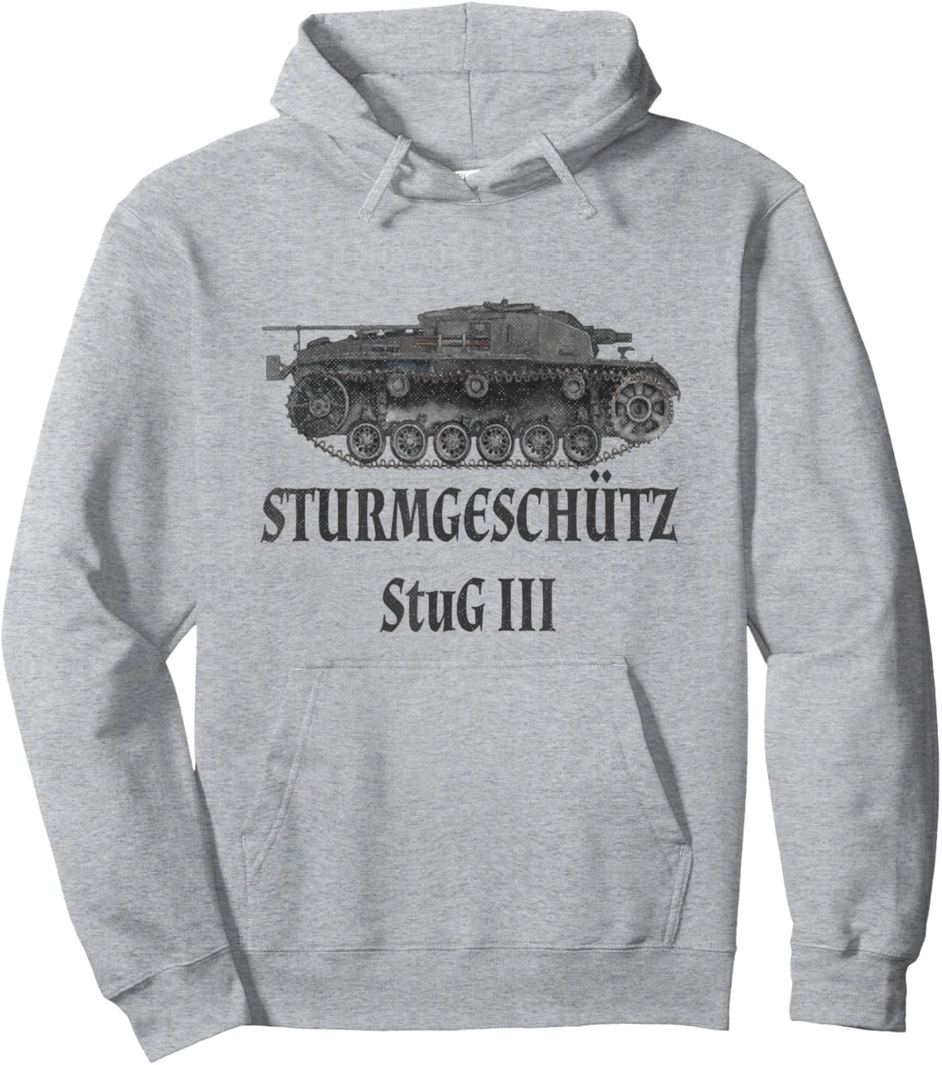 WW2, storm protection III, StuG III, army, Germany tank Hoodie - Hoodie | Ash