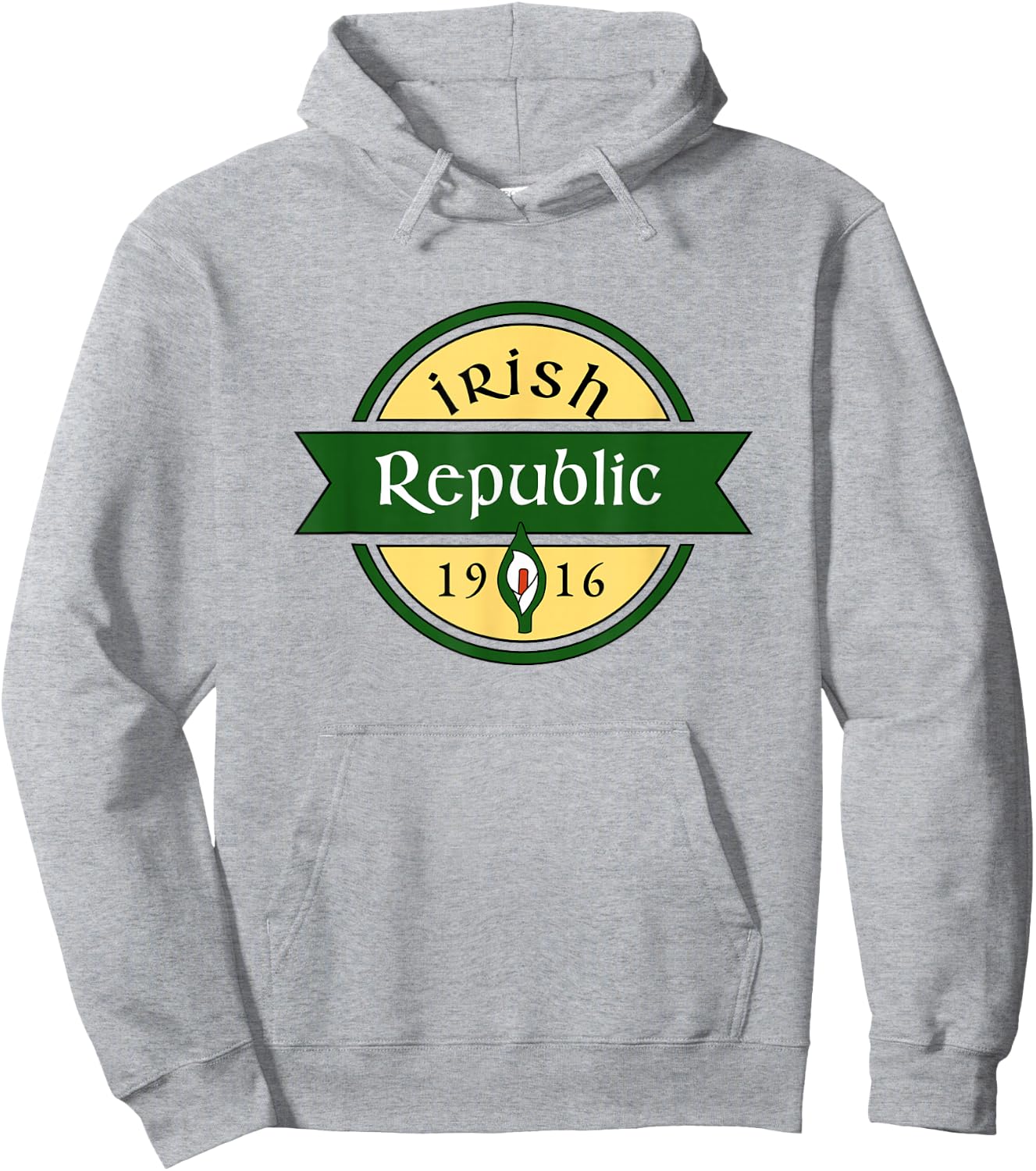 Irish Republic 1916 Easter Lily Ireland Hoodie - Hoodie | Ash