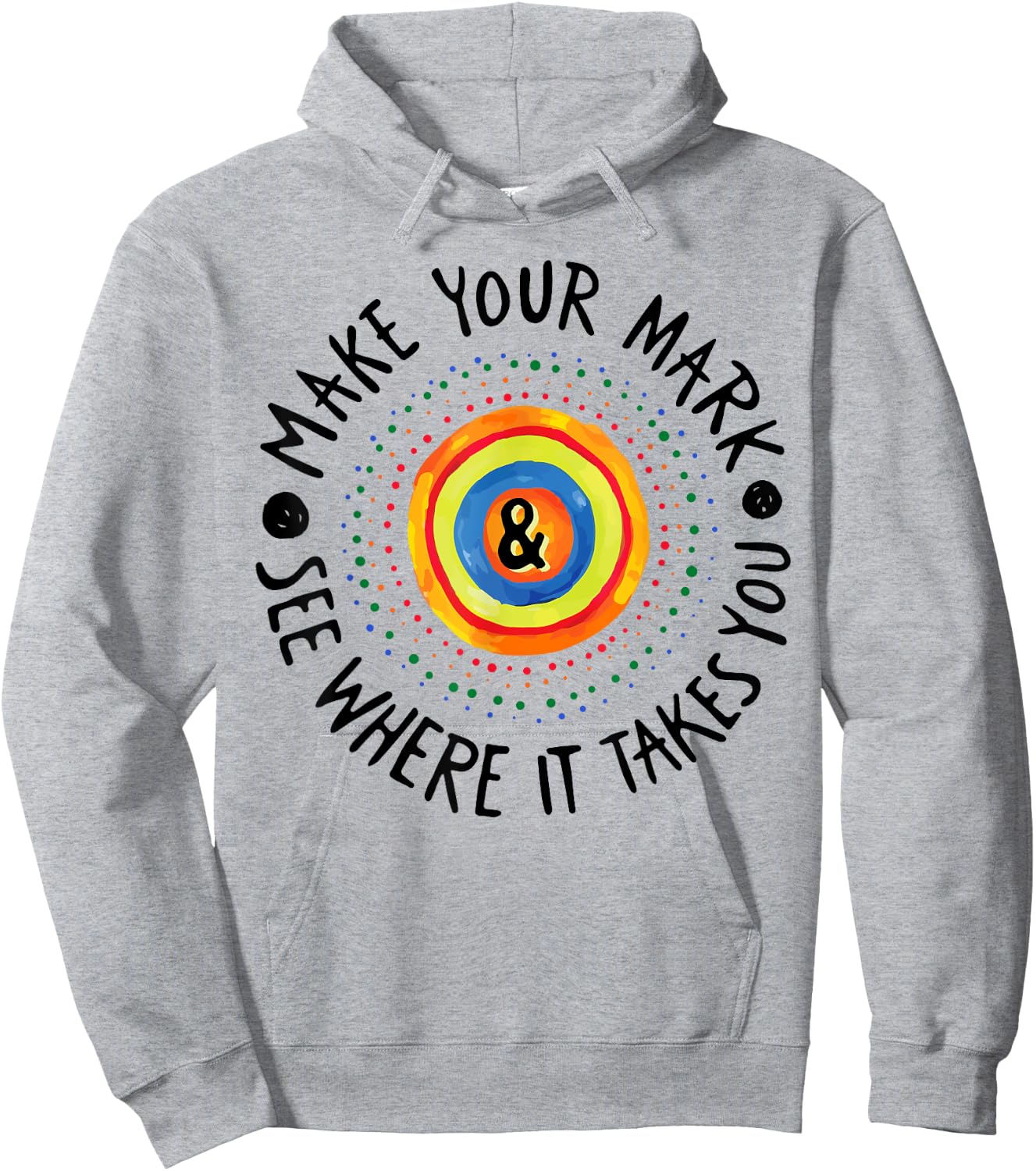 Make Your Mark International Dot Day Girls Boys Colorful Hoodie - Hoodie | Ash