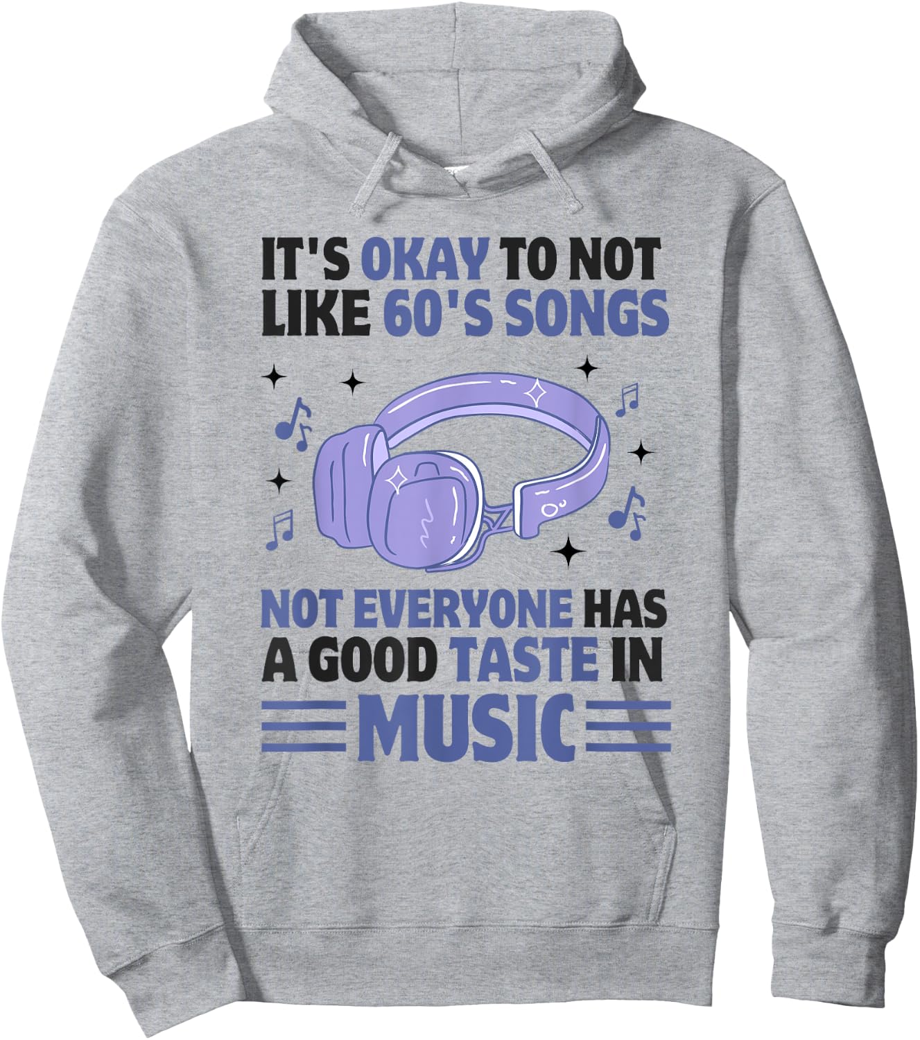 60s Music Funny 60s Music Nostalgic Rock and Roll Soul Music Hoodie - Hoodie | Ash