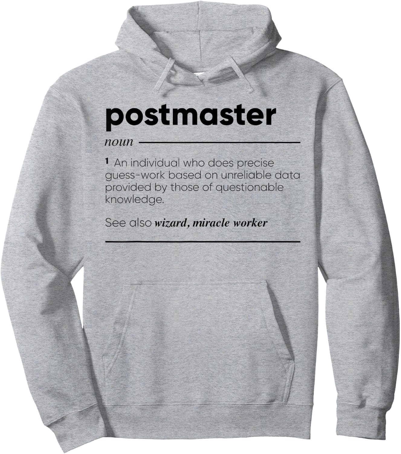Gifts For Postmaster Postmaster Funny Definition Hoodie - Hoodie | Ash