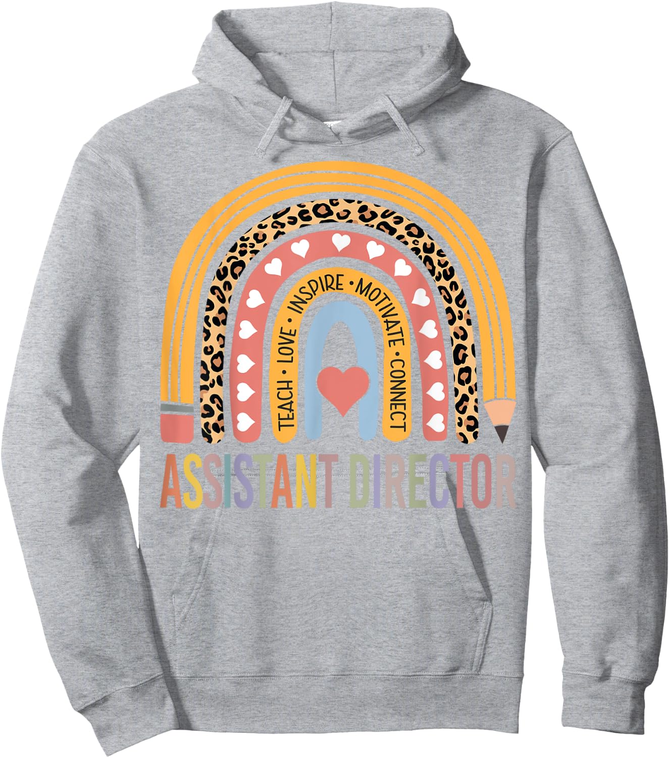 Assistant Director 100th Day Of School Assistant Manager Hoodie - Hoodie | Ash
