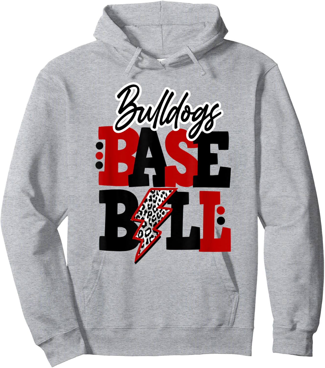 Bulldogs Baseball Bulldog Bulldogs Bull dogs Bulldod Men Women Kids Hoodie - Hoodie | Ash